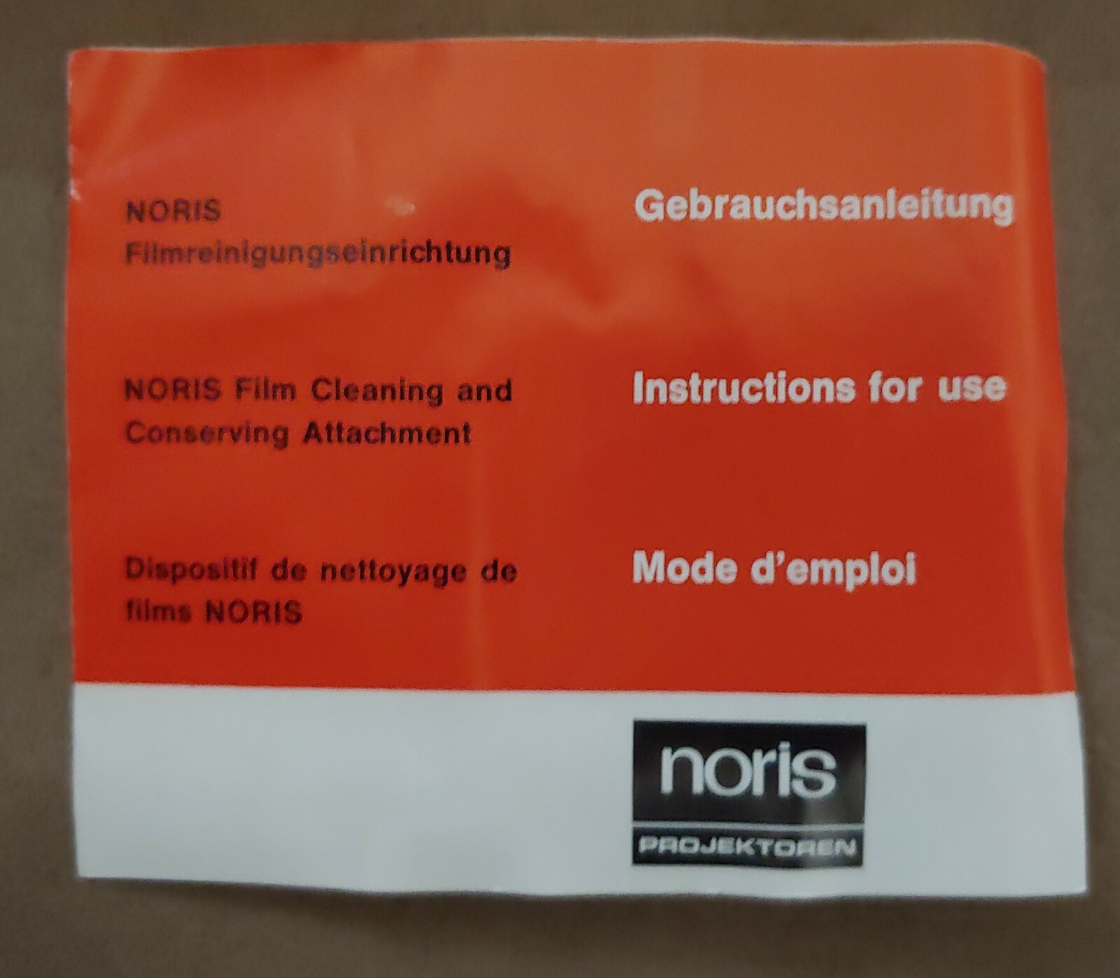 Noris movie film cleaning attachment. Vintage.