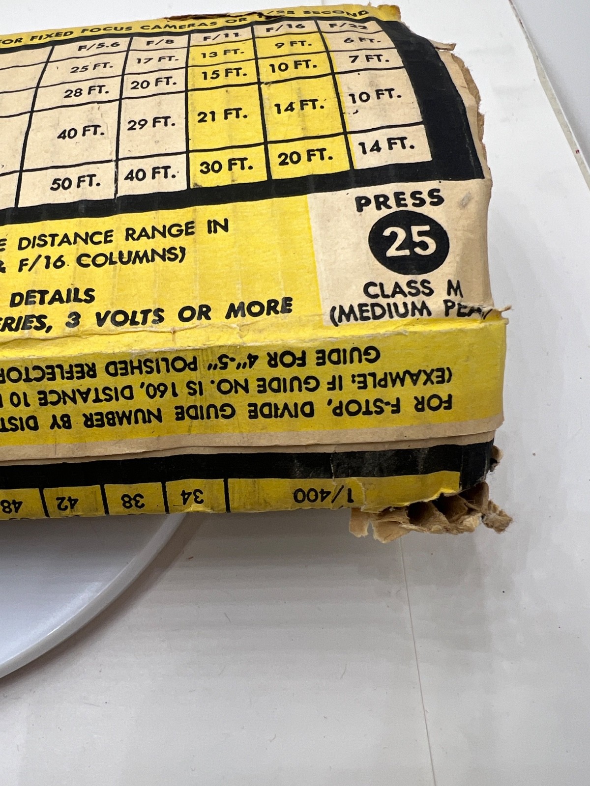 Sylvania Blue Dot SuperFlash Press 25 Flashbulbs Box of 12 Mid-Century NOS