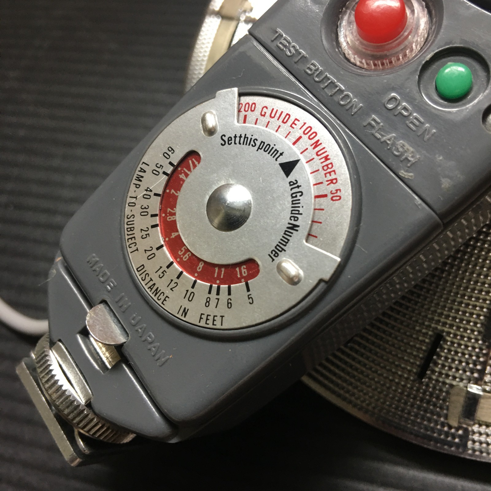 Vintage Heiland Tilt-A-Mite Camera Flash Calculator Unit With Collapsible Fan