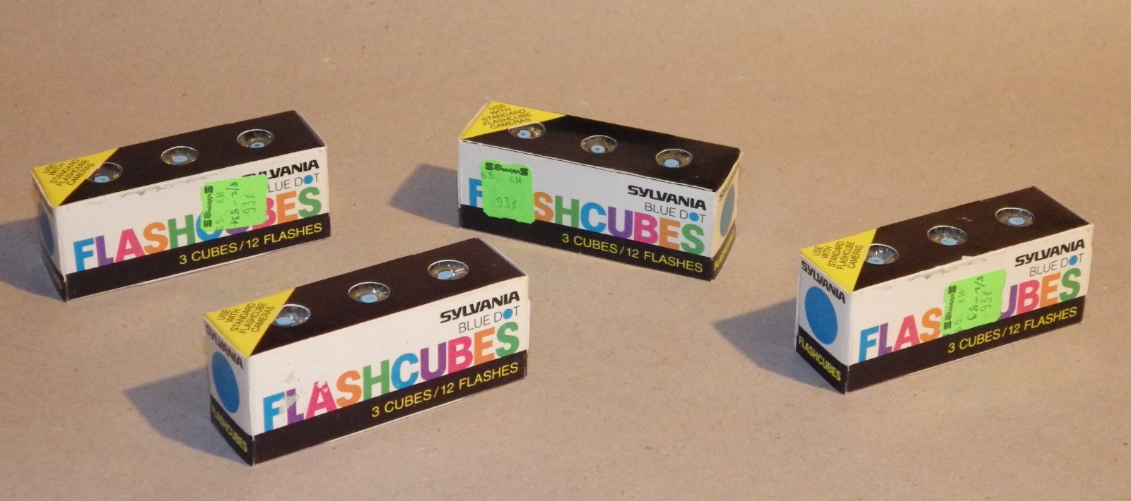 Sylvania Flashcubes for old film cameras