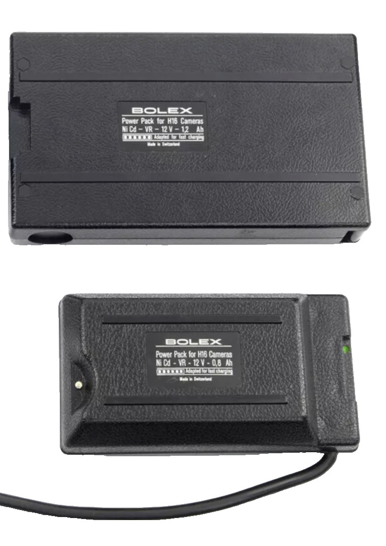 New Battery Re-Celling Service for 12 Volt Bolex Battery Packs, and EL Series