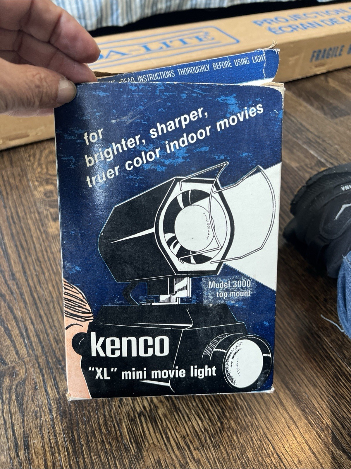 Kenco XL Mini Movie Light Model 3000 W/ Box and Manual No Hand Grip