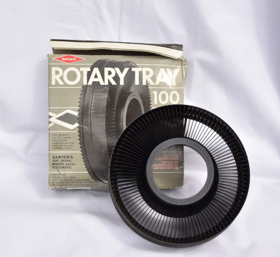 Sawyer’s Rotary Tray for 100 Slides VTG Sawyers, GAF, Sears, Wards, & Rotomatic
