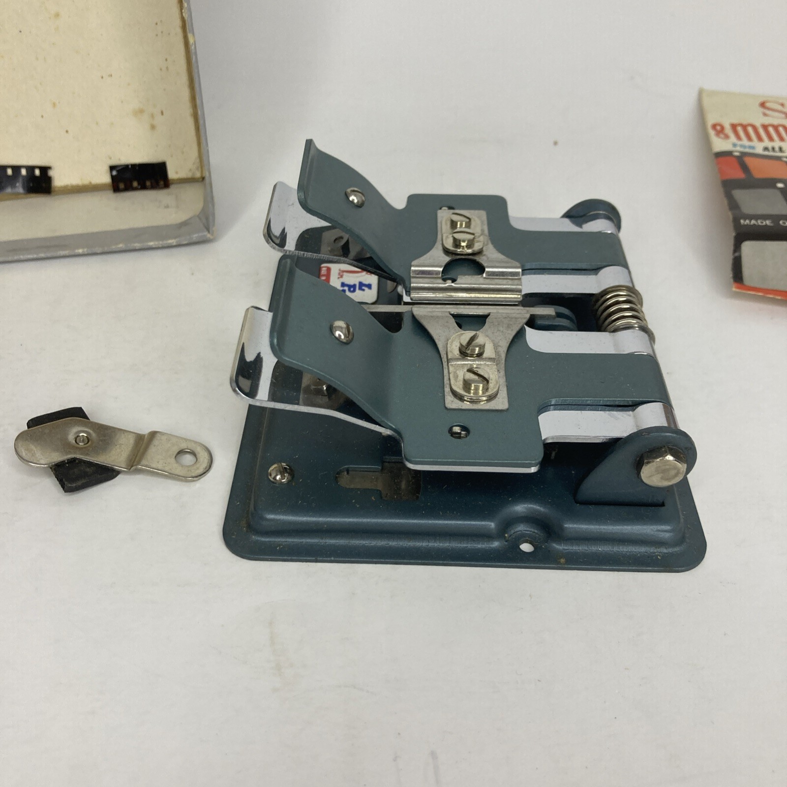 Vintage LPL Film Splicer 8mm & 16mm in Original Box + Sears 8mm Splice Tapes
