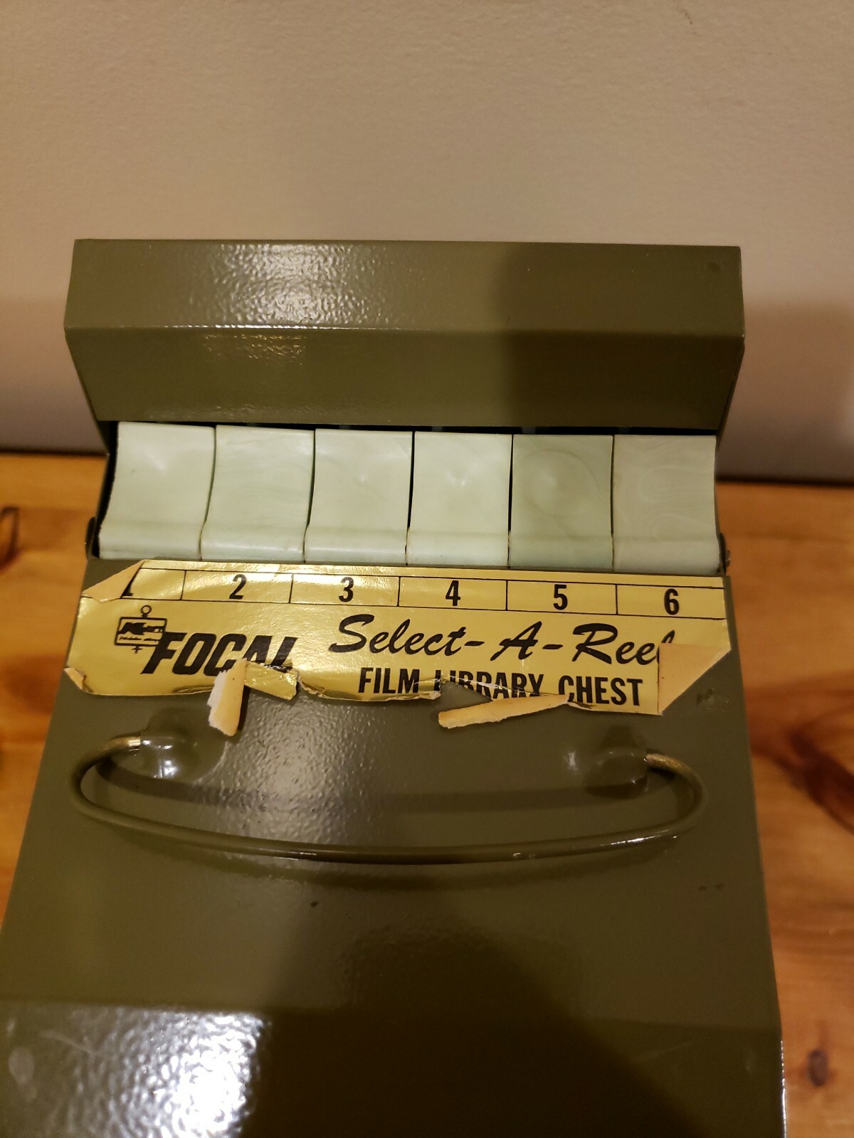 Kmart Focal Select-a-reel Film Library Chest 8 MM metal case