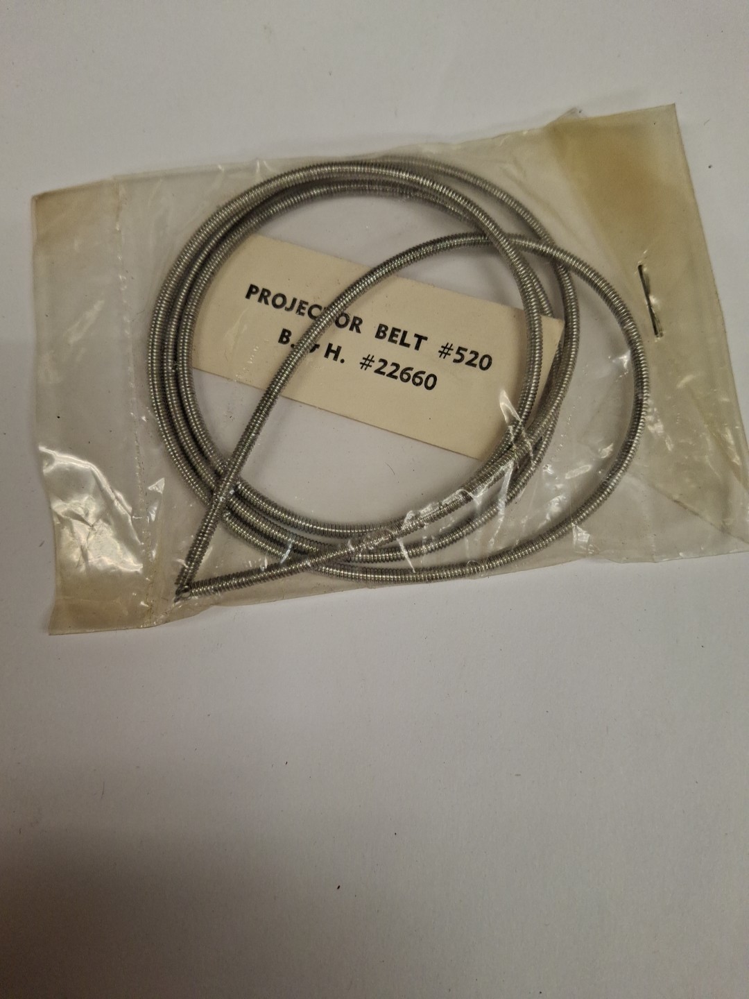 REWIND Spring Belt for Bell & Howell projectors Part# 22660 New Belt