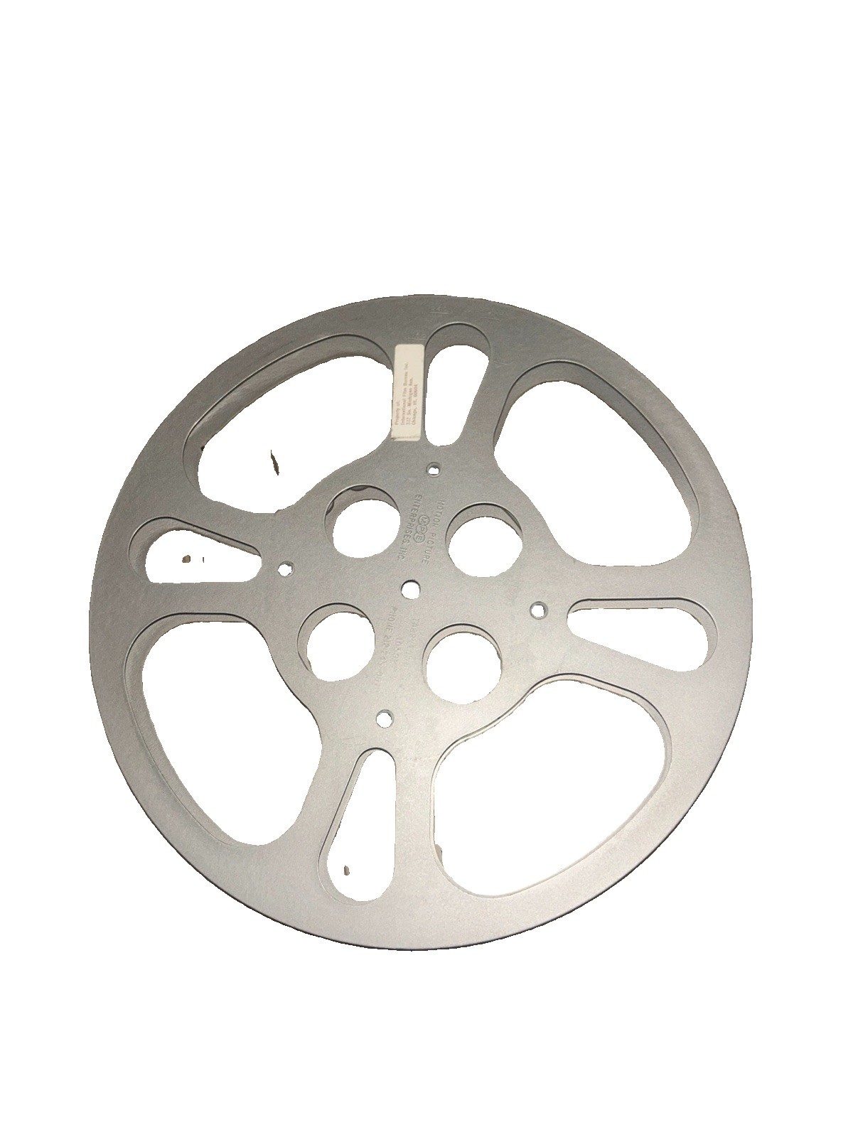 Vintage 16mm Aluminum Film Reel Motion Picture Enterprises MPE Tarrytown NY