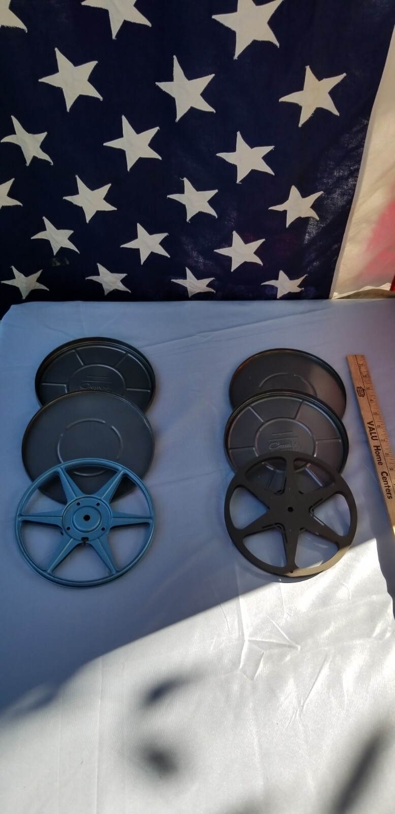 Lot Of 2 Vintage Comco 8mm X 400′ Film Reels And Cases Chicago