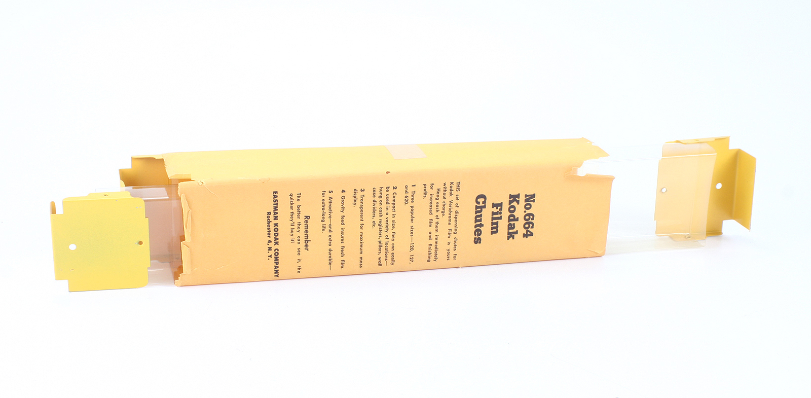 KODAK FILM CHUTES NO. 664, SET OF THREE (120, 127 AND 620)/cks/199325