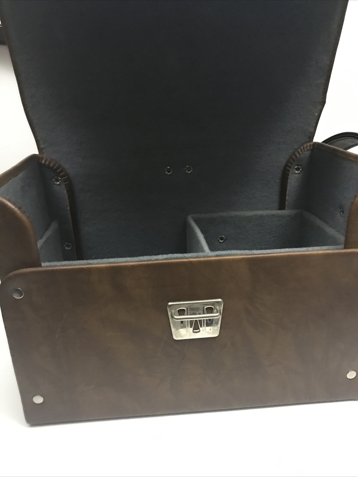 Vintage Coast Brand Model K-11 Brown Leather Material Hard Camera Carrying Case