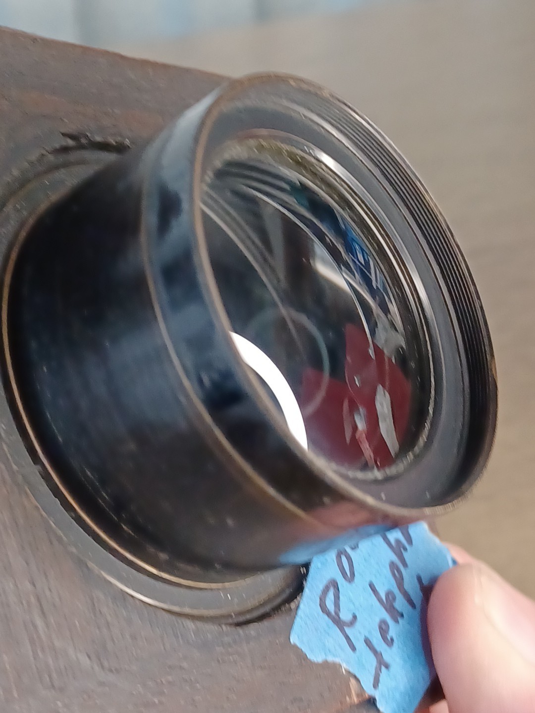 Antique Bausch & Lomb Unicum Camera Shutter With ROC Thelephoto Lens & Flange