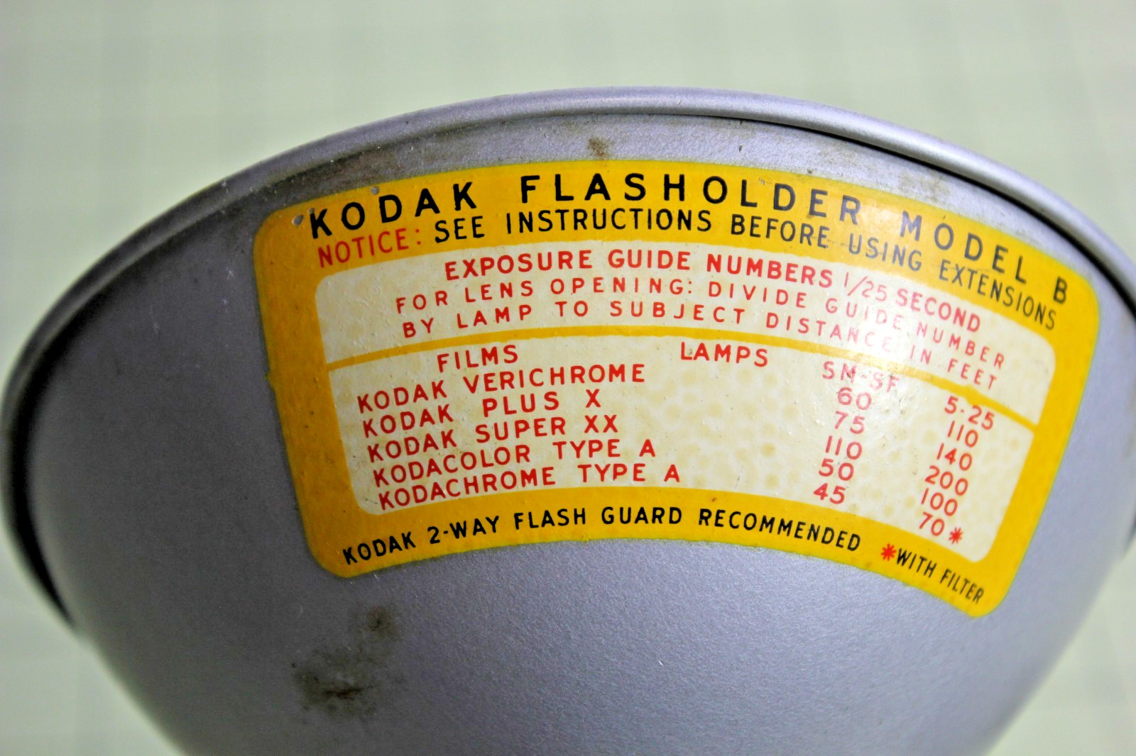Vintage Eastman Kodak Standard Flash Holder Model B Made in Rochester NY USA