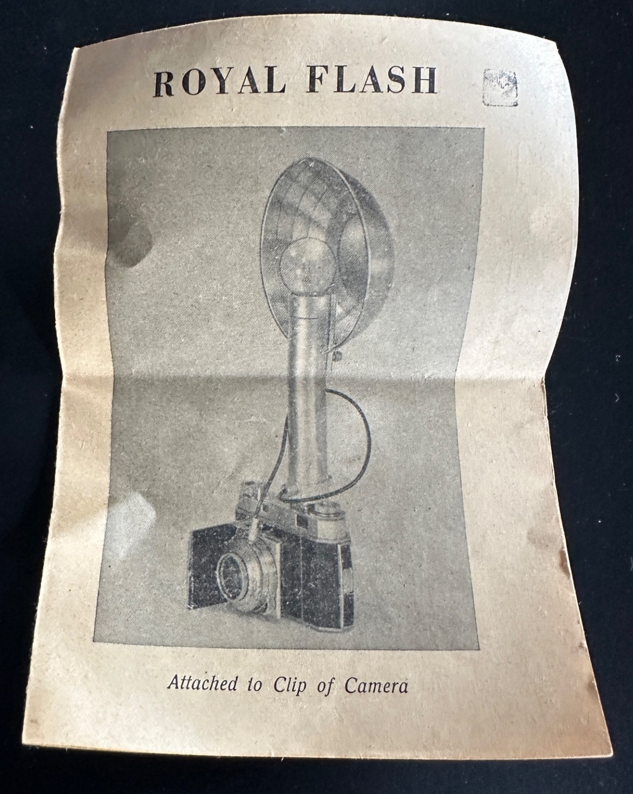 Vintage Aluminum Royal Flash + Manual Made in Western Zone of Germany Untested