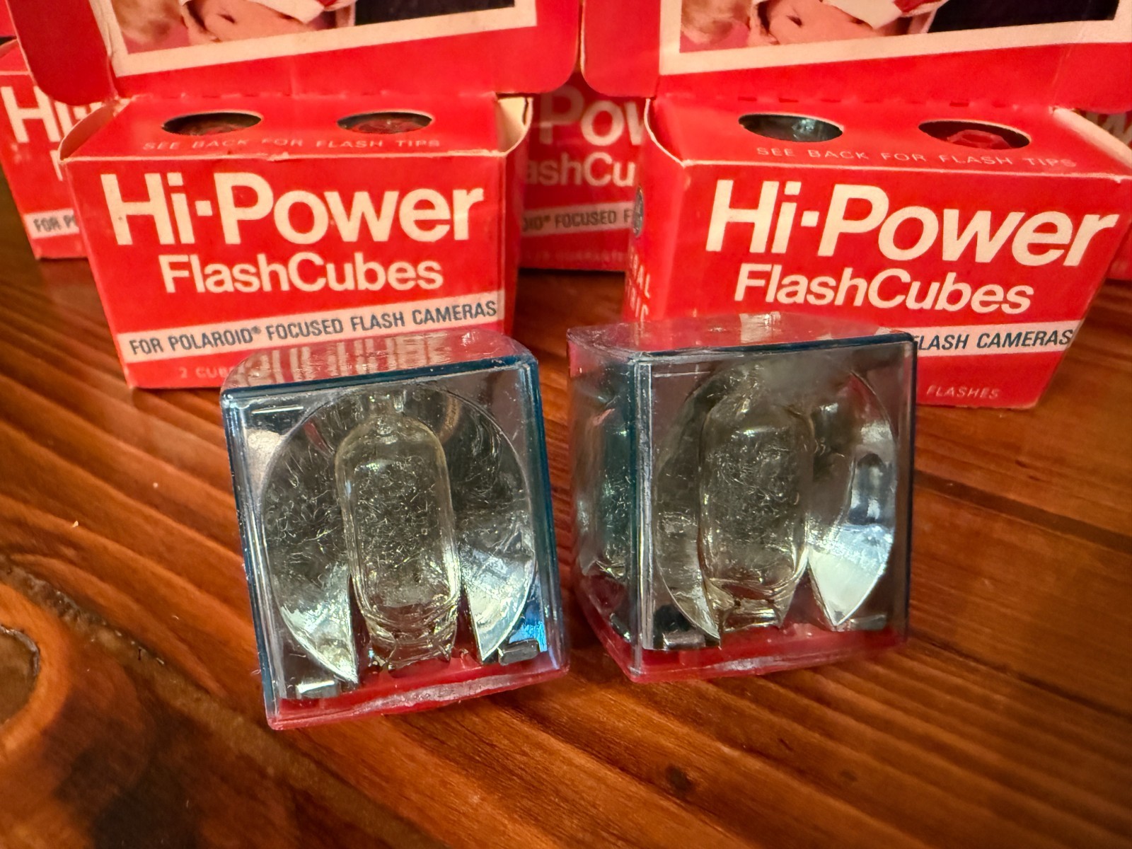 Lot of 6 Vintage GE Hi-Power FlashCubes Unused Polaroid Camera Flash Cubes