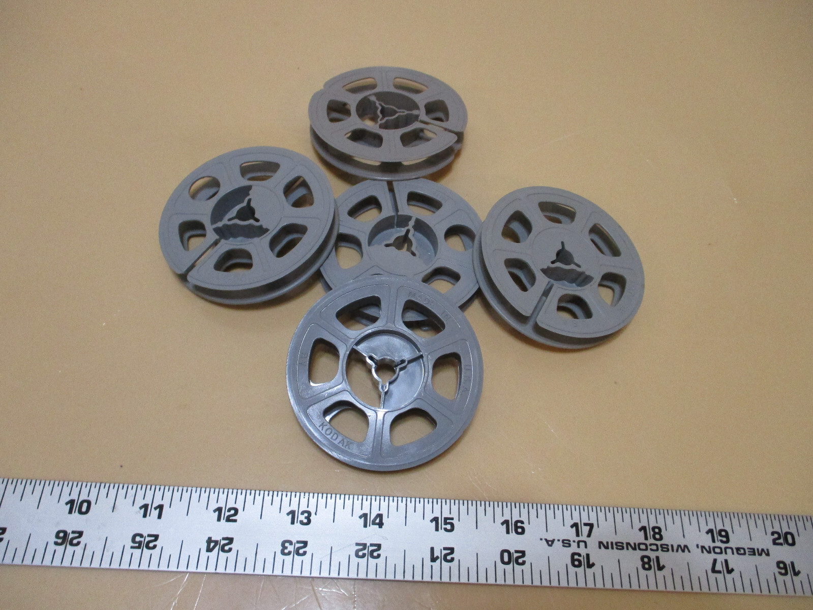 Vintage Regular 8MM Plastic Reels (Lot Of 5)