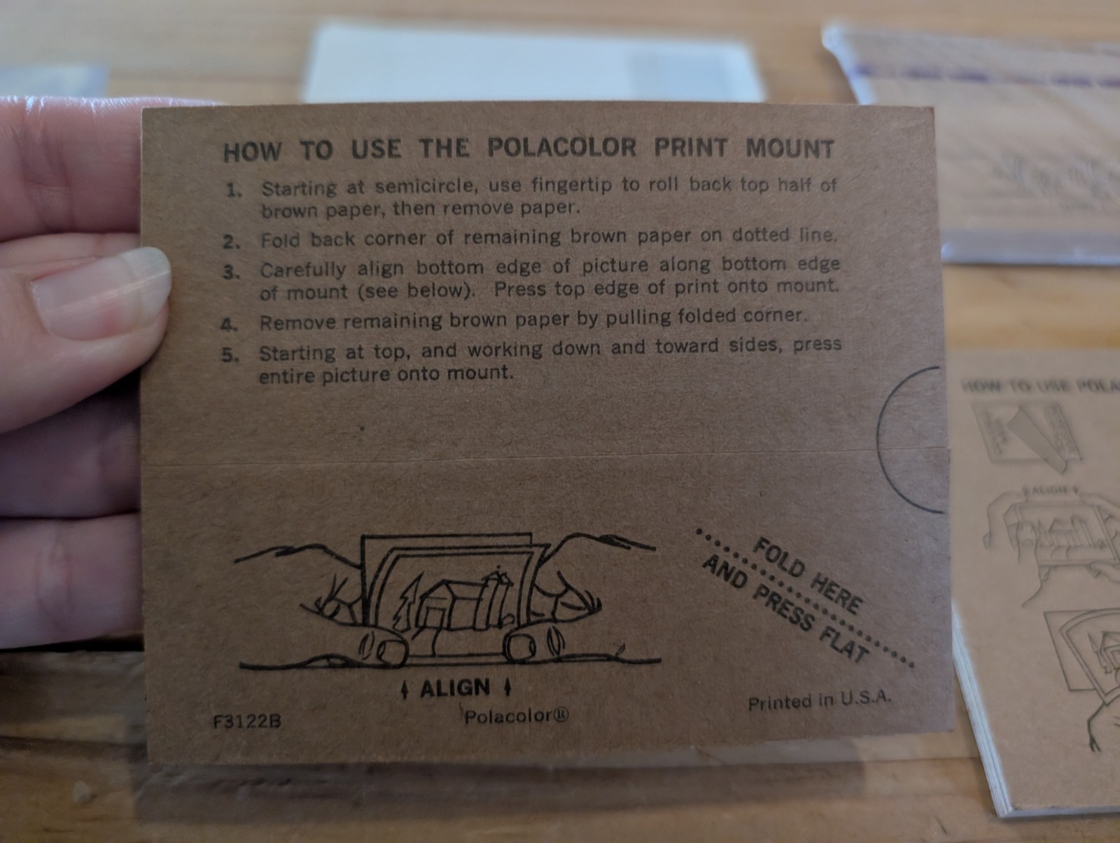 Lot Of 20+ Polaroid Camera Print Mounts For Vintage Camera Polacolor & Instructi