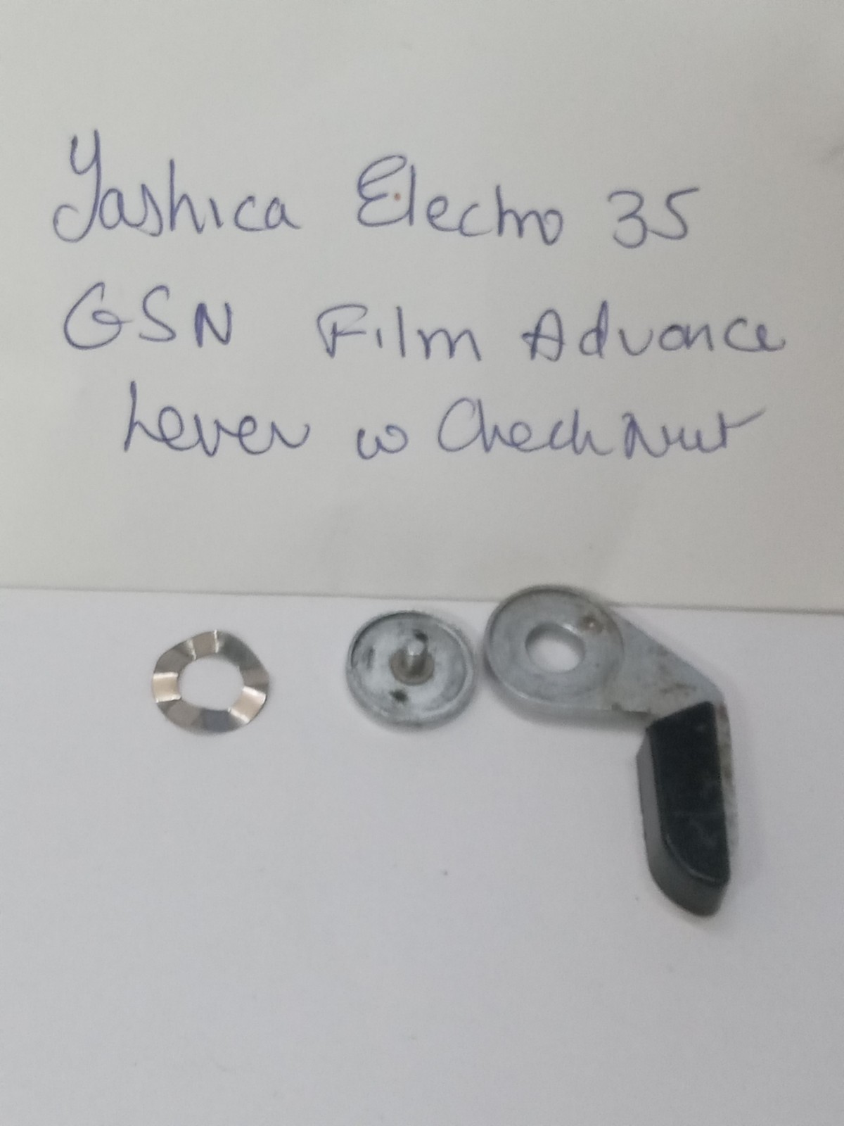 Yashica Electro 35 GSN Film Advance Lever W Checknut, Original Used Part Good
