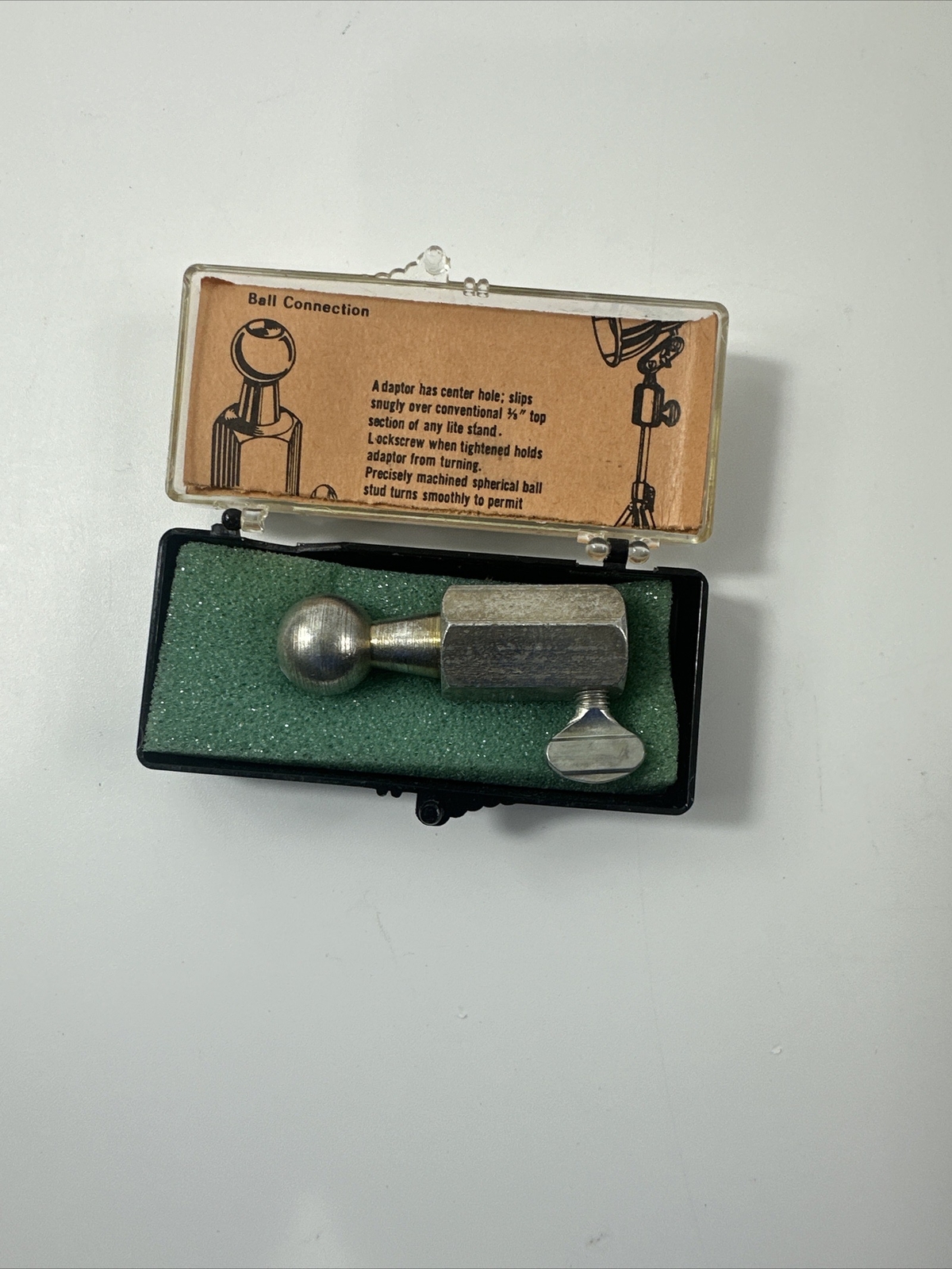 Vintage Acme Lite Stand adapter Combine reflector with lite stand ball connectio