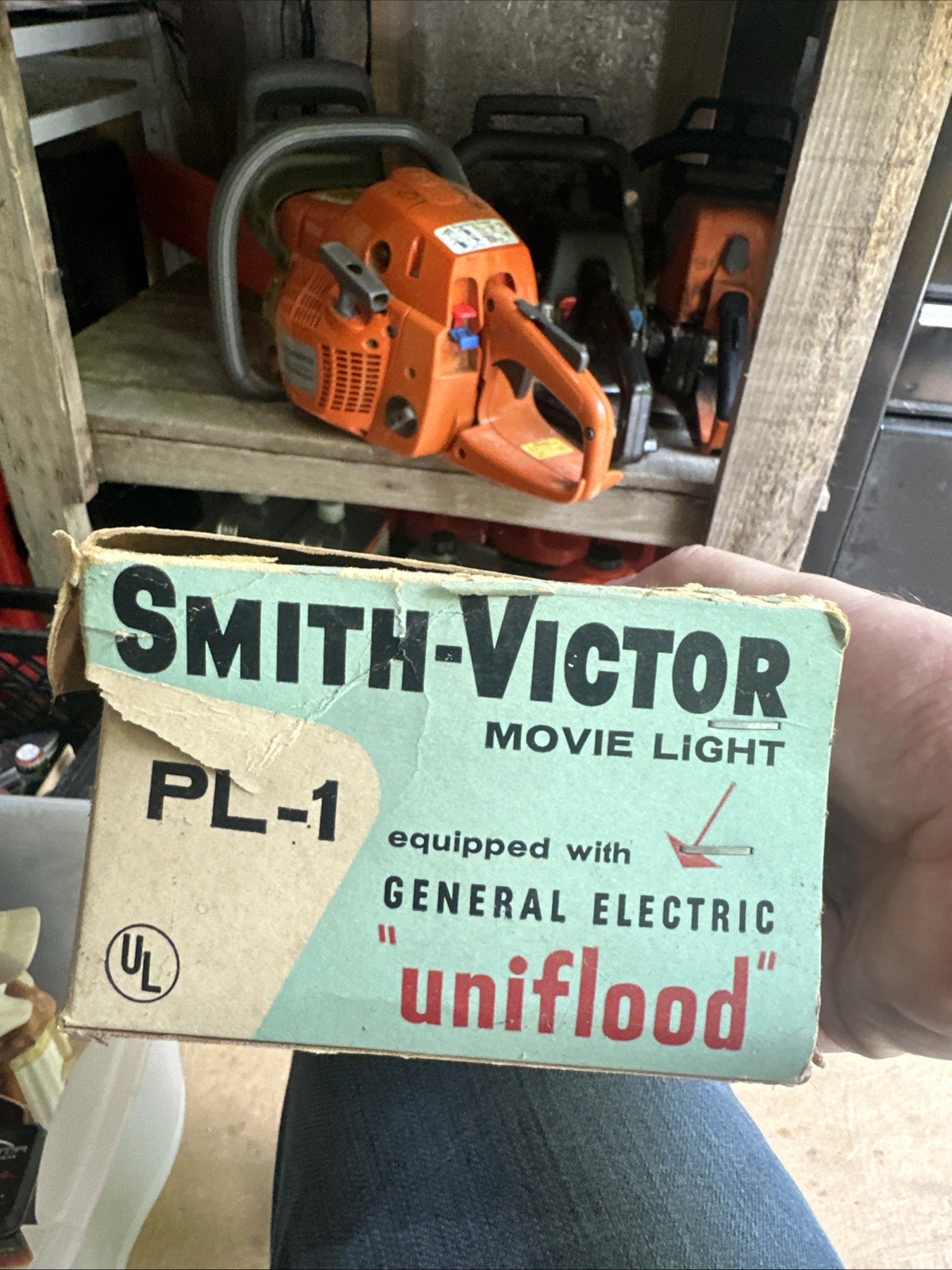 Vintage 60s Smith-Victor Compact Movie Light, Sealed Beam DWA Lamp, Made in USA