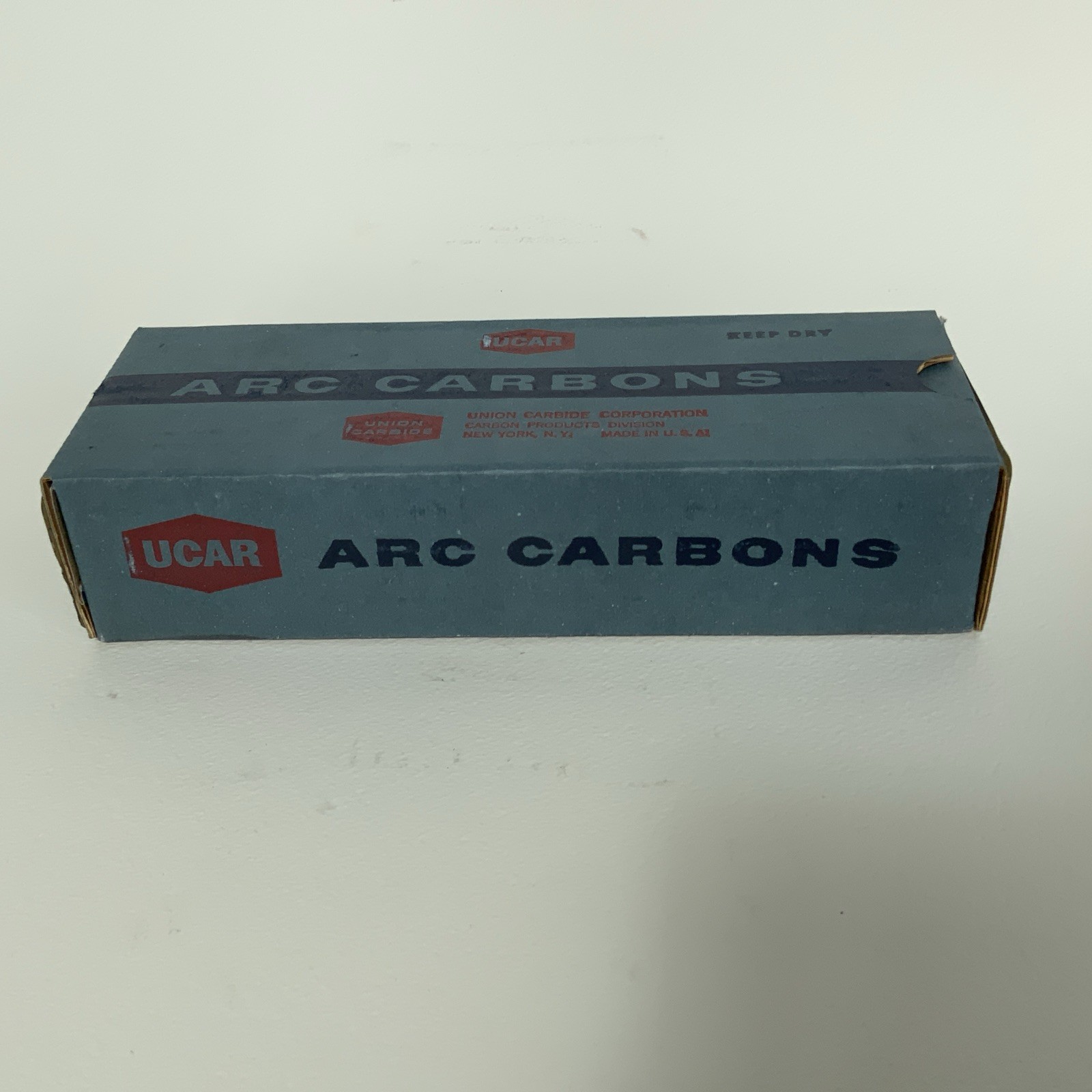 UCAR CARBON ARC RODS- 1 BOX of 50 5/16 X 9” negative orotip cored L1106