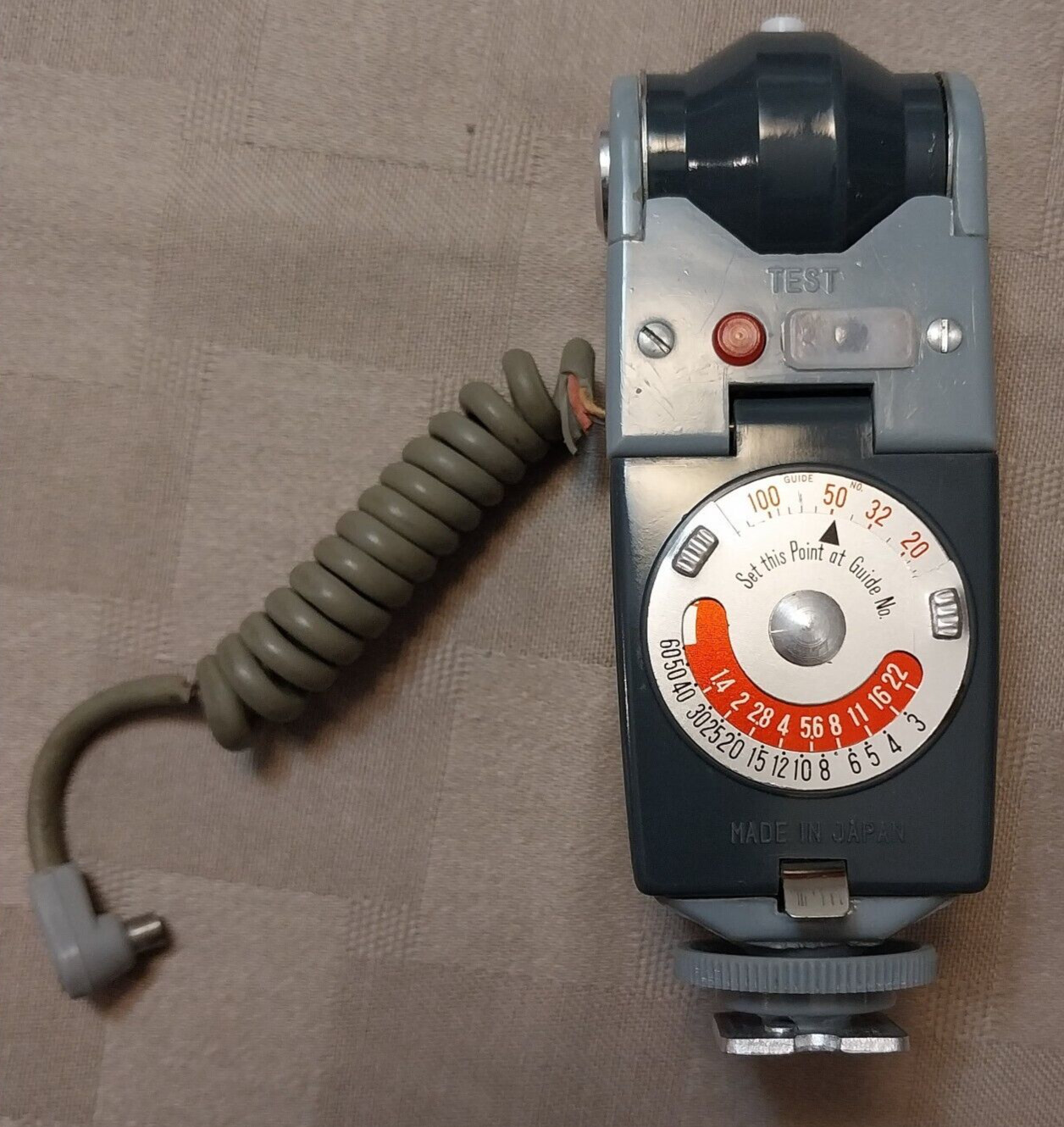 VTG NH SUNSET 500 BOUNCE-LITE BC FLASH GUN w/Manual. No Reflector. UNTESTED