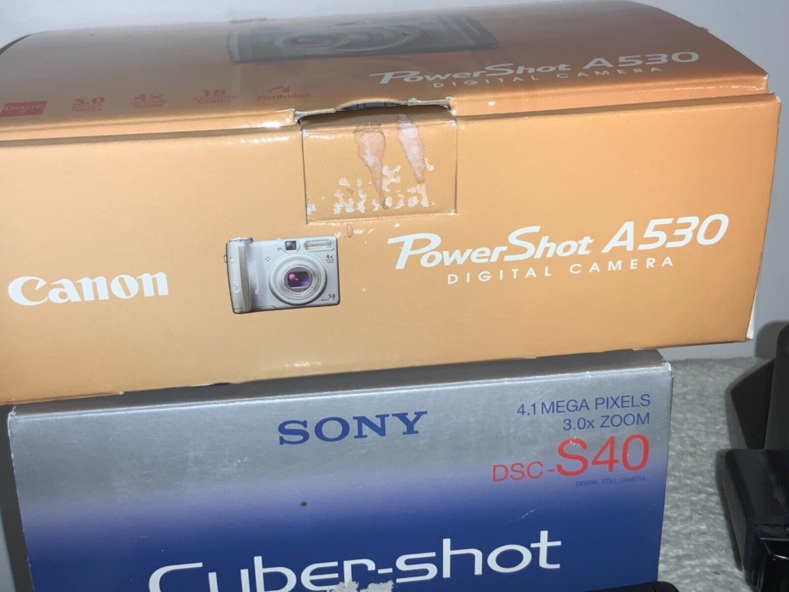 Lot of 4 used Cameras for parts only