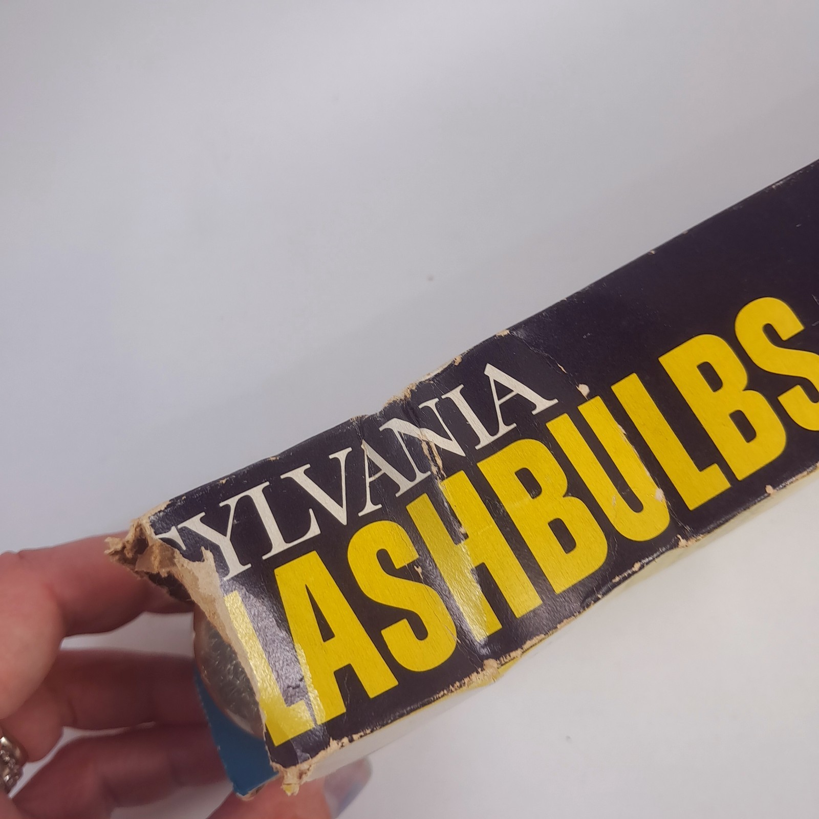 Vintage Sylvania Flashbulbs Blue Dot Press 25 P25 clear camera box set 12