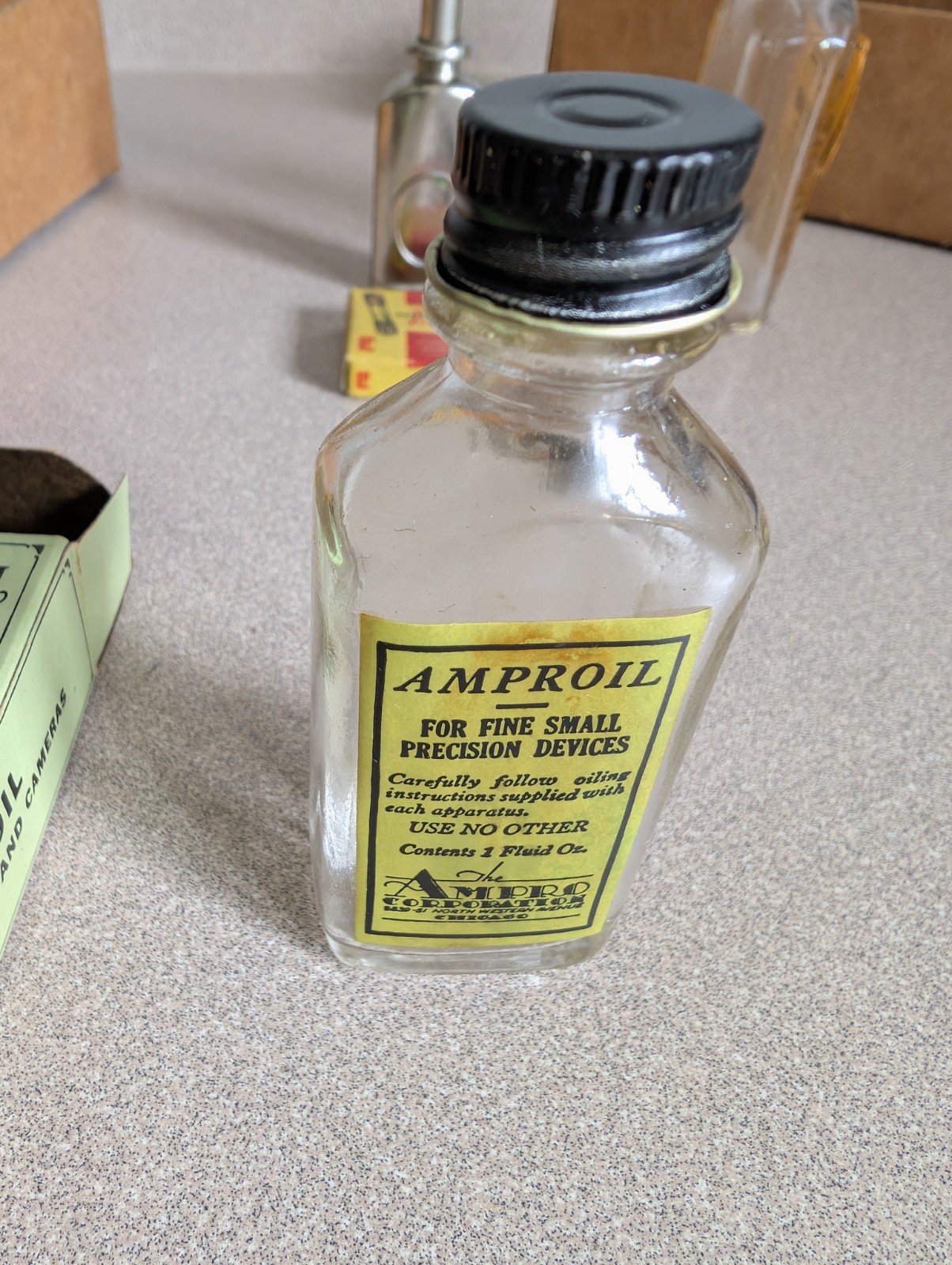 AMPRO Projector Incomplete Accessory Kit Parts As Pictured: Brush, Oil Can, Fuse