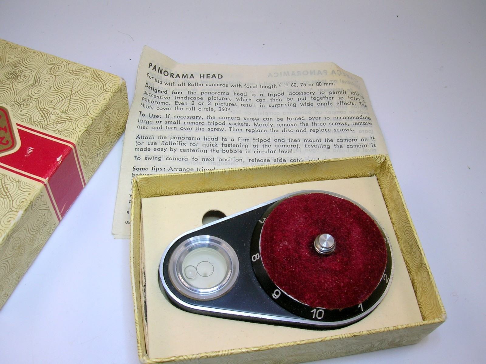 ROLLEI F&H PANORAMA HEAD FOR LEICA M CAMERAS – ORIGINAL BOX – 18 0F 37