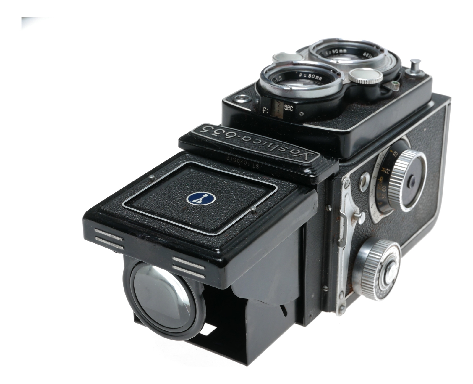 Yashica 635 TLR Camera 120 35mm Converter Yashikor 1:3.5 F=80mm