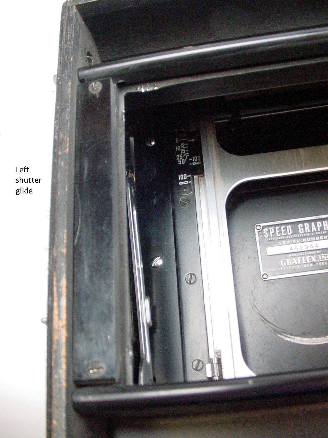 Pacemaker 4×5 Graphic Speed Rear Sync parts & Shutter glide parts | $18 | #29 |