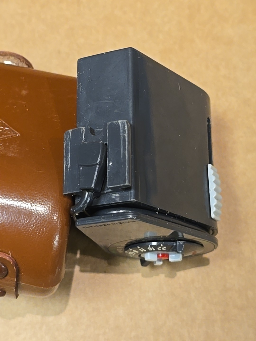 1950s Agfa Tully Fan Flash with Original Case Vintage Camera Accessory