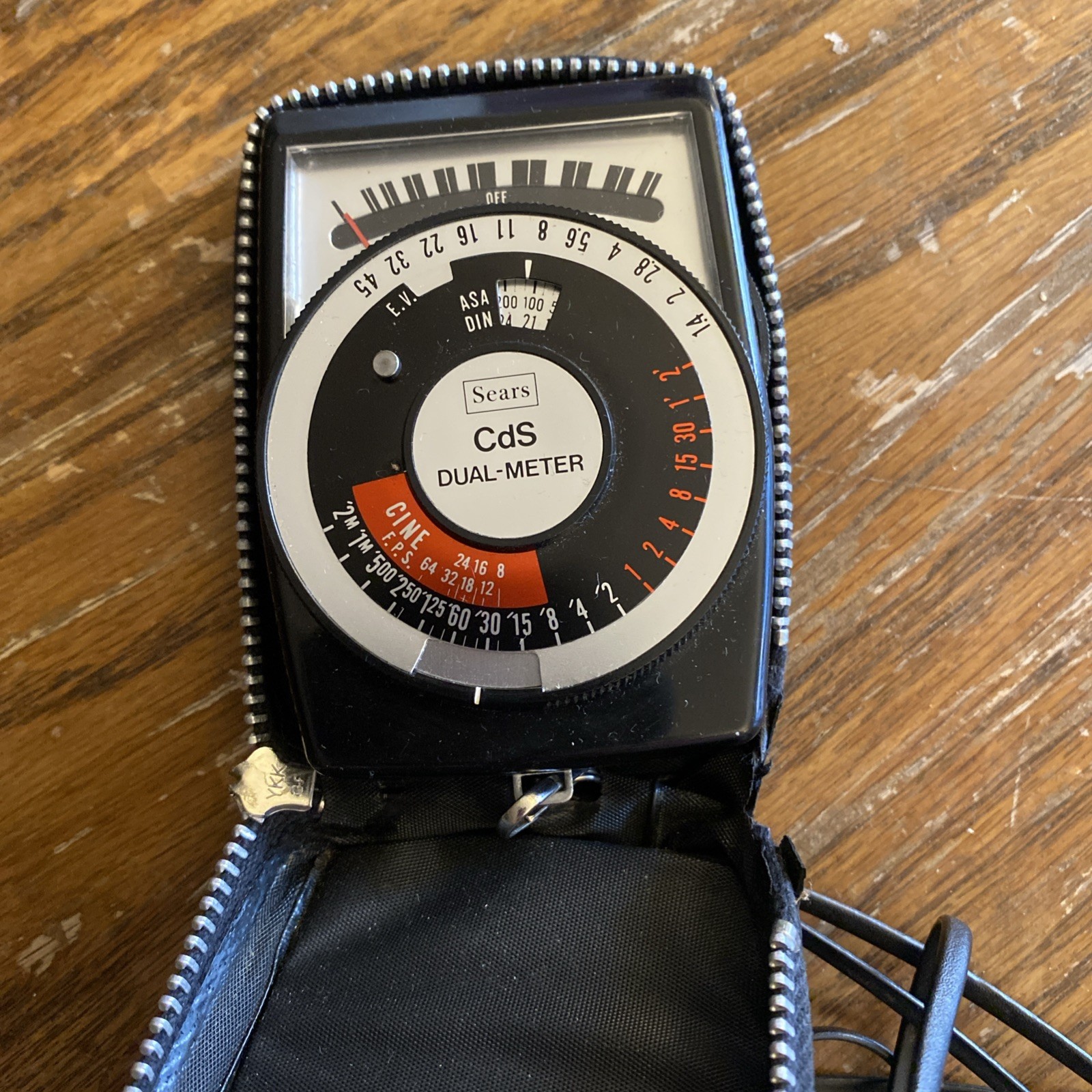 Sears CdS Dual Meter Model 376 Lightmeter Incident/Reflected