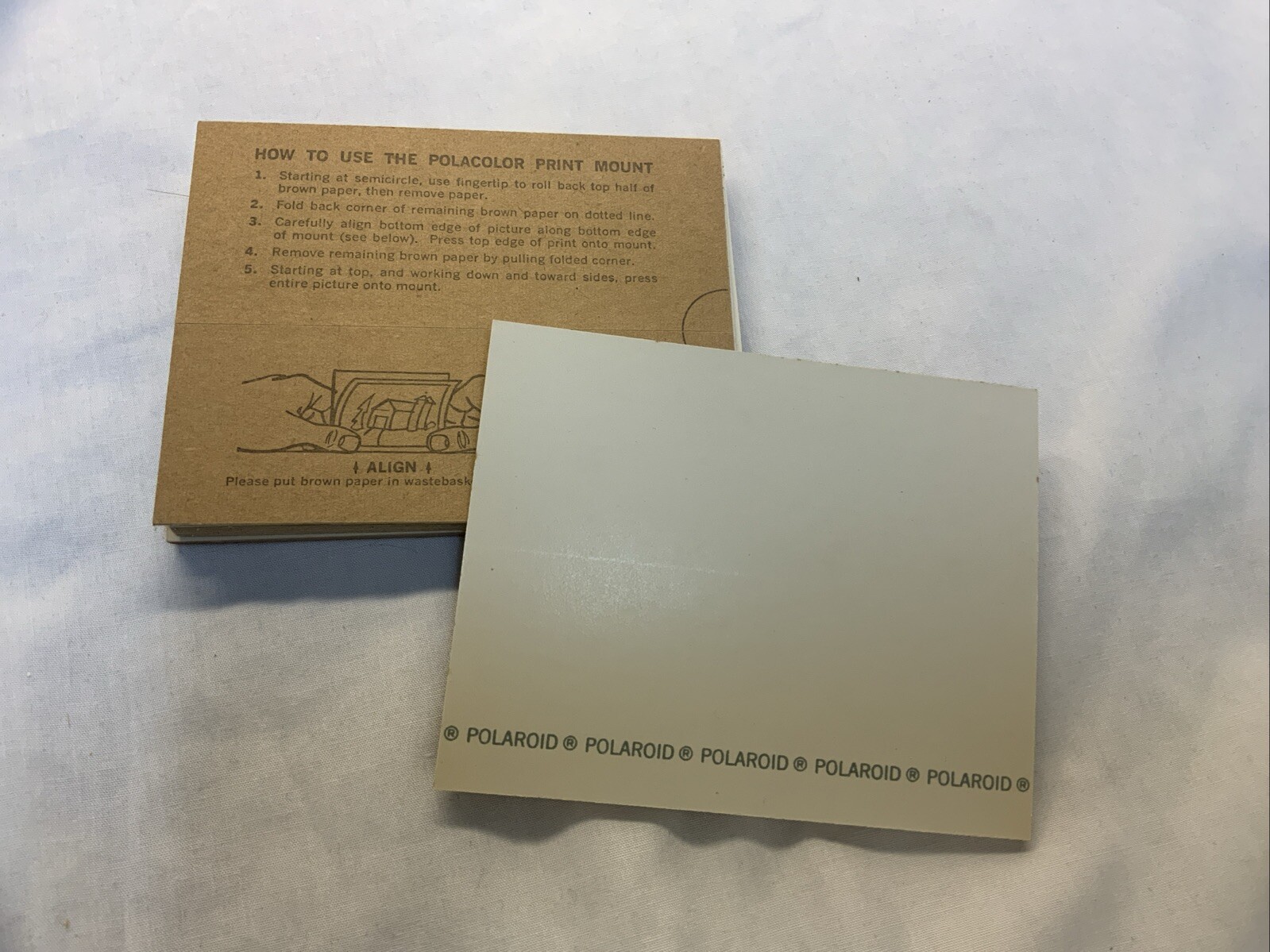 22 Vintage Polaroid Print Mount Cards 4” X 3.25”