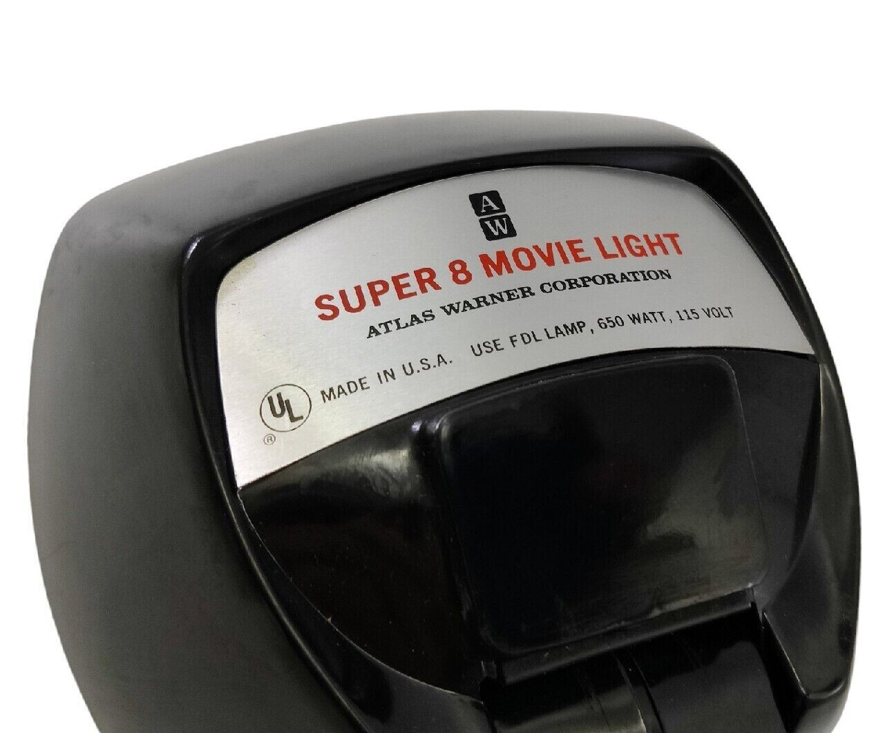 Vintage Atlas Warner Super 8 Sealed Beam Movie Light Model 855 Works