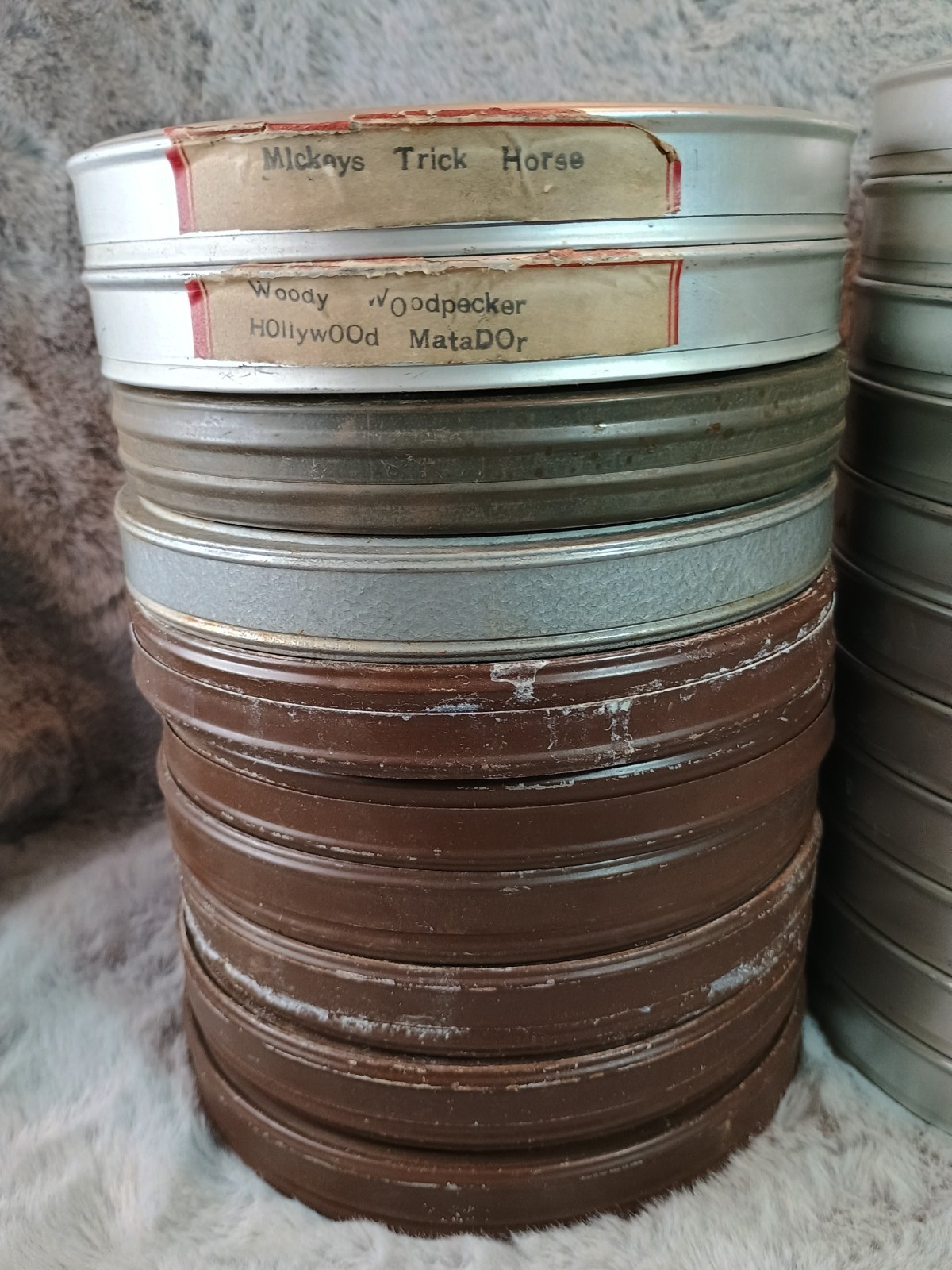 21 Vintage Empty Film Tins Canisters Variety Bundle Lot