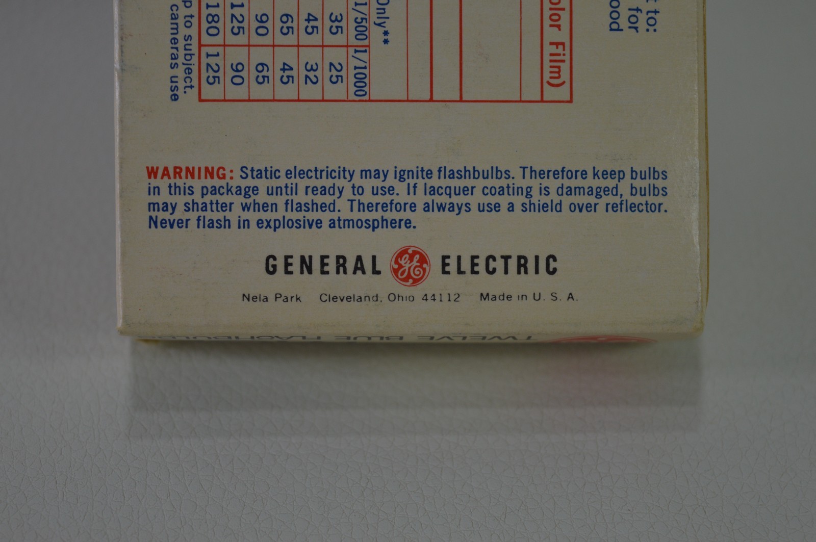 GE Flash Bulbs M3B – 8 New Bulbs in Box General Electric Vintage Rare