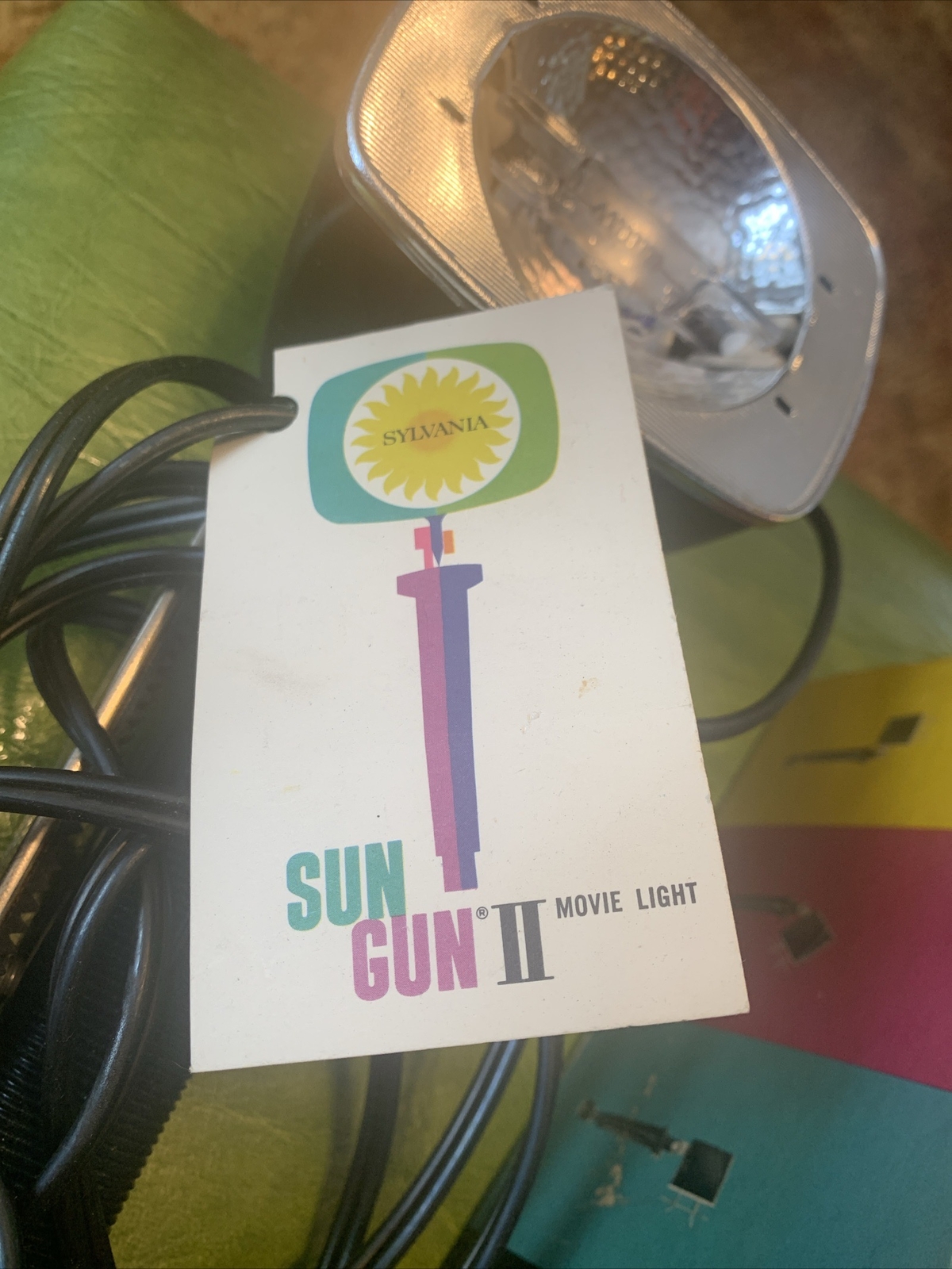 VTG Sylvania Sun Gun II Movie Light Model SG-55 W/ Original Box Tested Working
