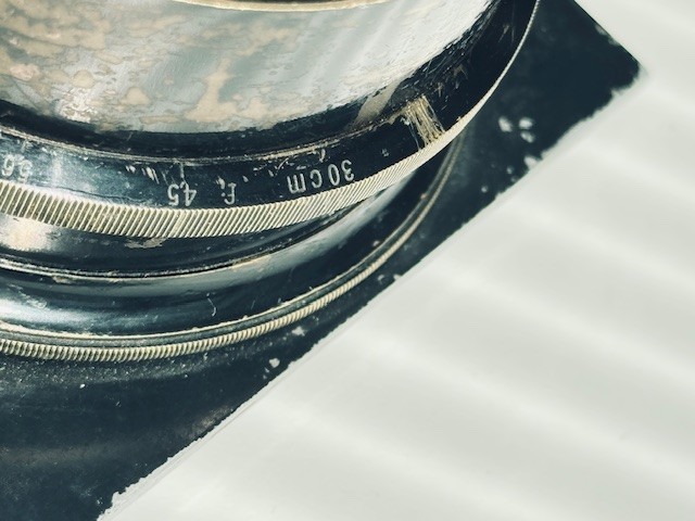 Large format lense barrel and shutter