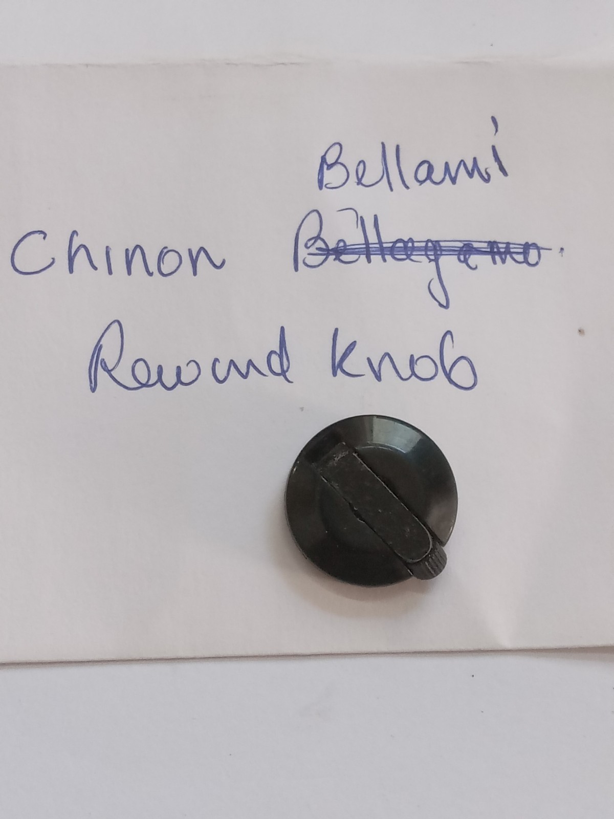 Rare Chinon Bellami Rewind Knob W Check Screw Used Replacement Part Good