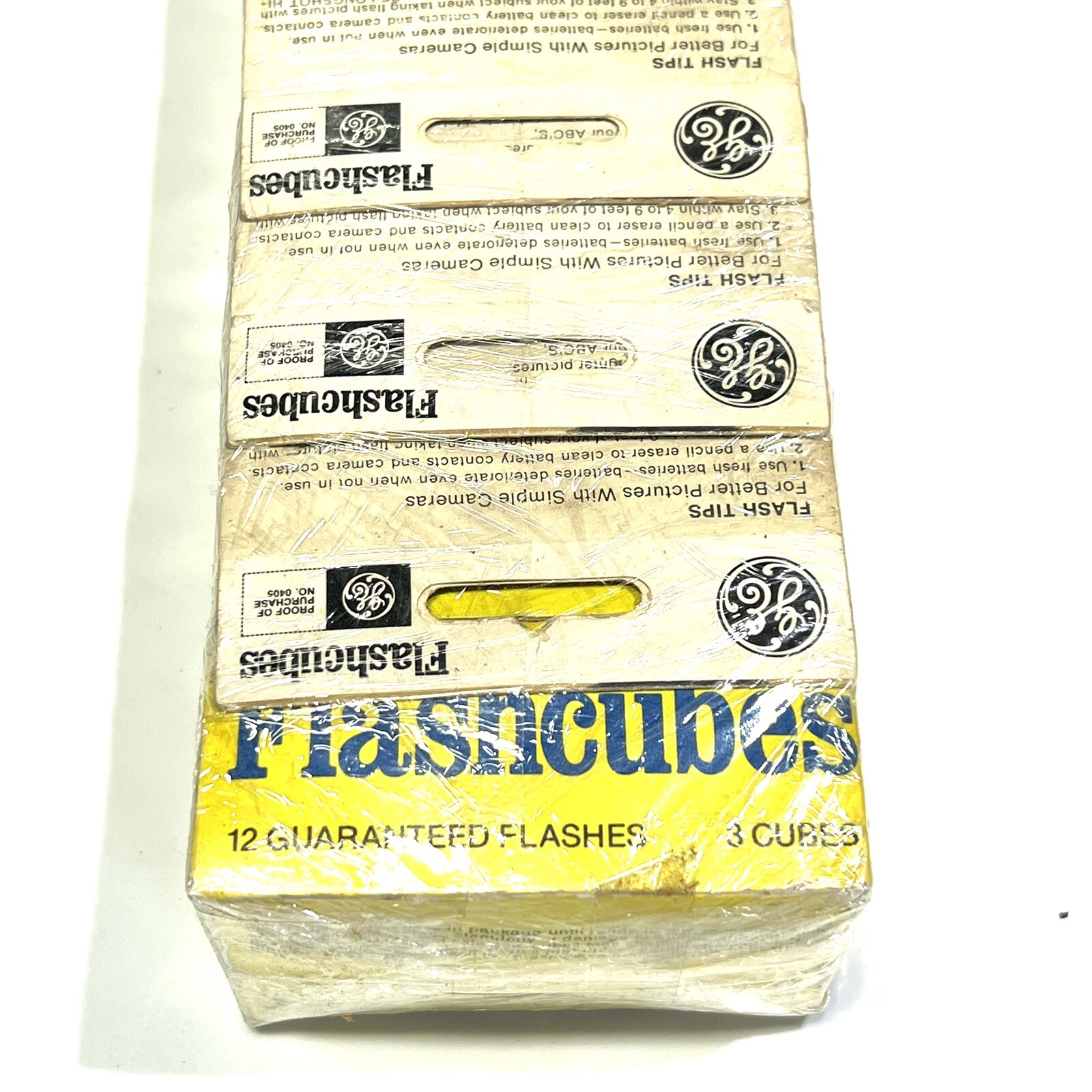 Vintage GE Photography Flash Cubes Lot 12 Boxes – 36 Total