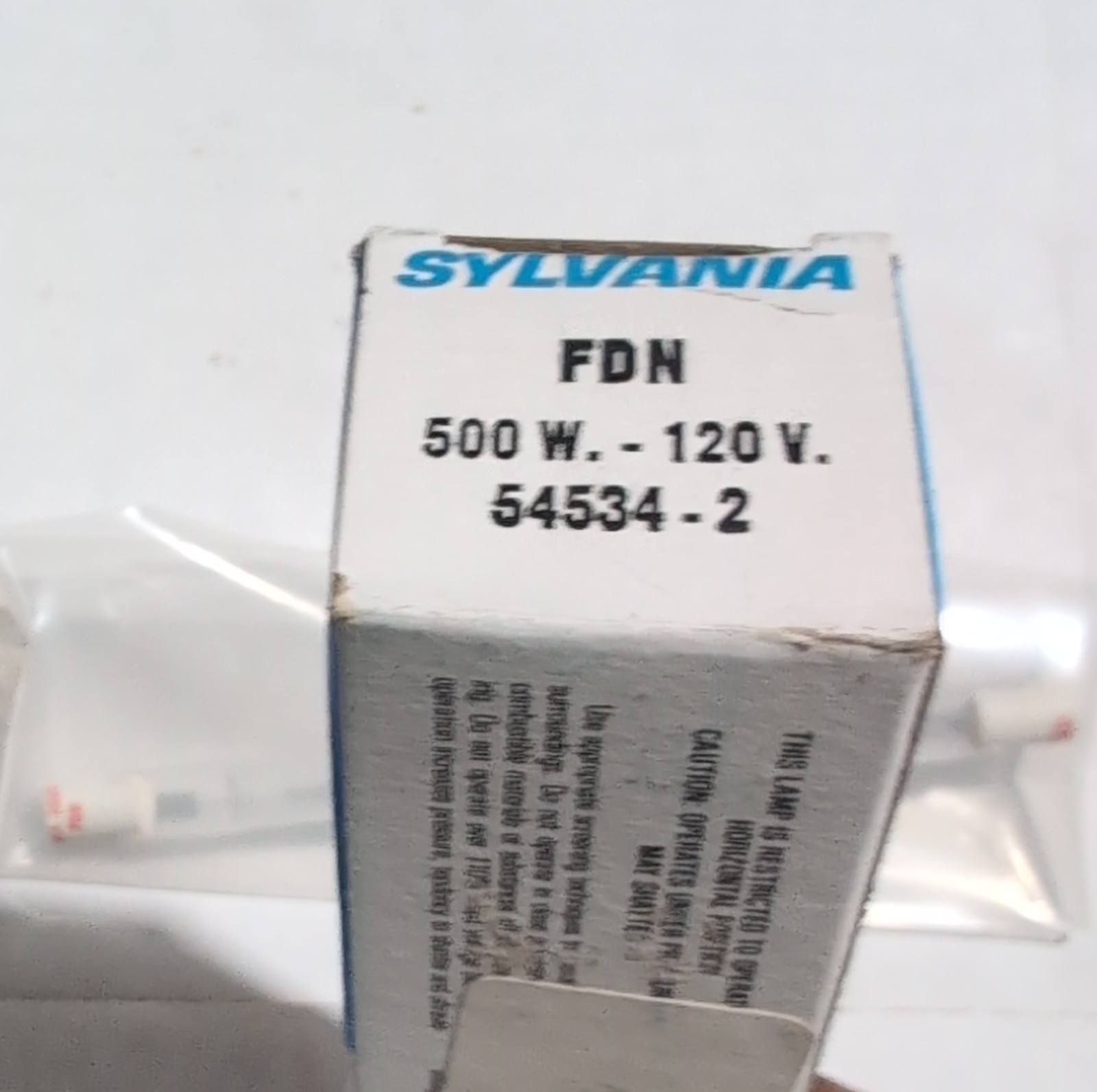 Projector Lamp Bulb Sylvania FDN 54534-2 500W 120V Halogen Replacement