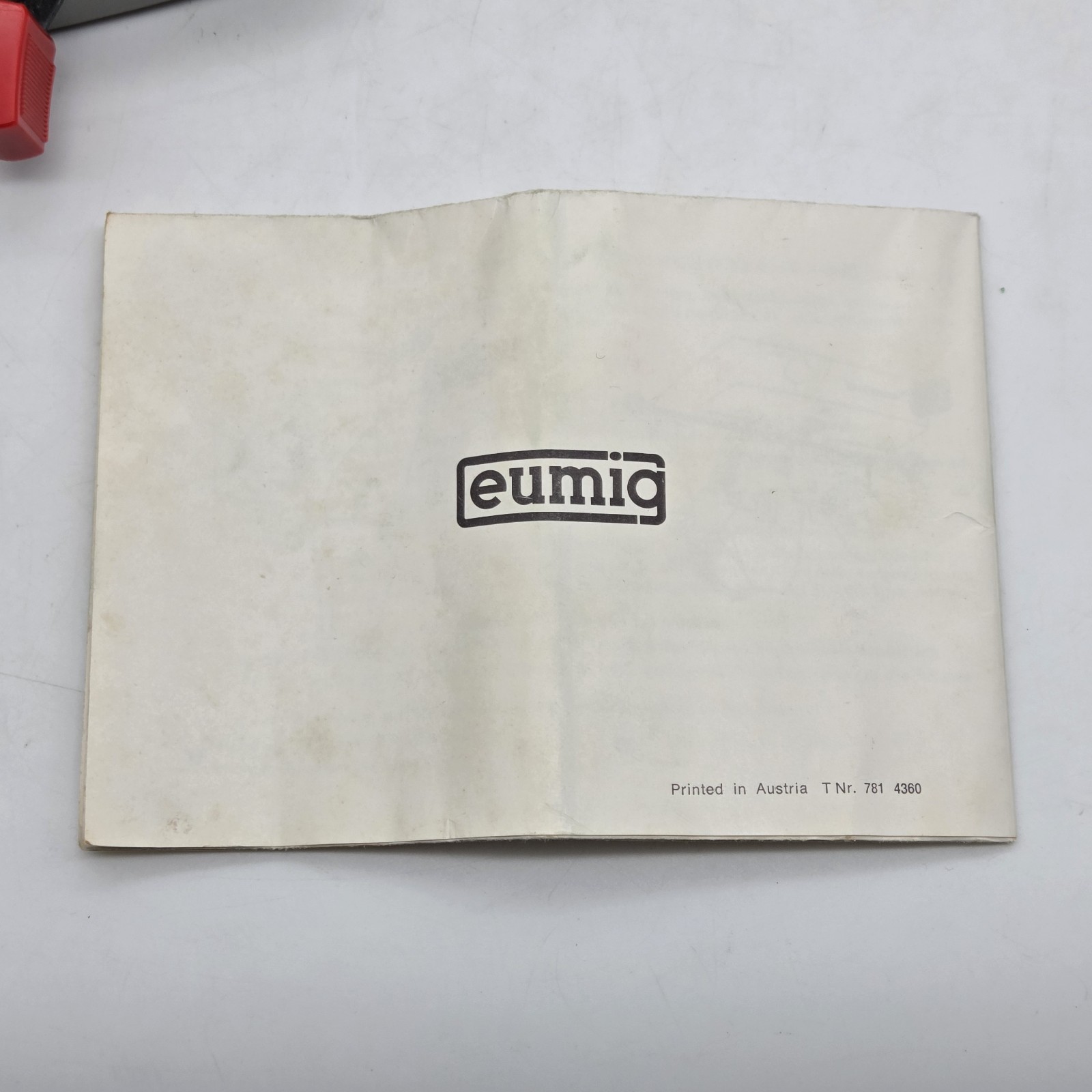EUMIG Chemo Splicer ECS Super 8 Film Z01 Instructions Box Austria VTG