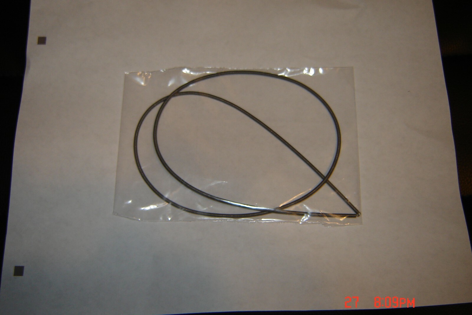 16mm Bell & Howell Part #12830 Wire-Spring Projector Belt, New B&H Belt