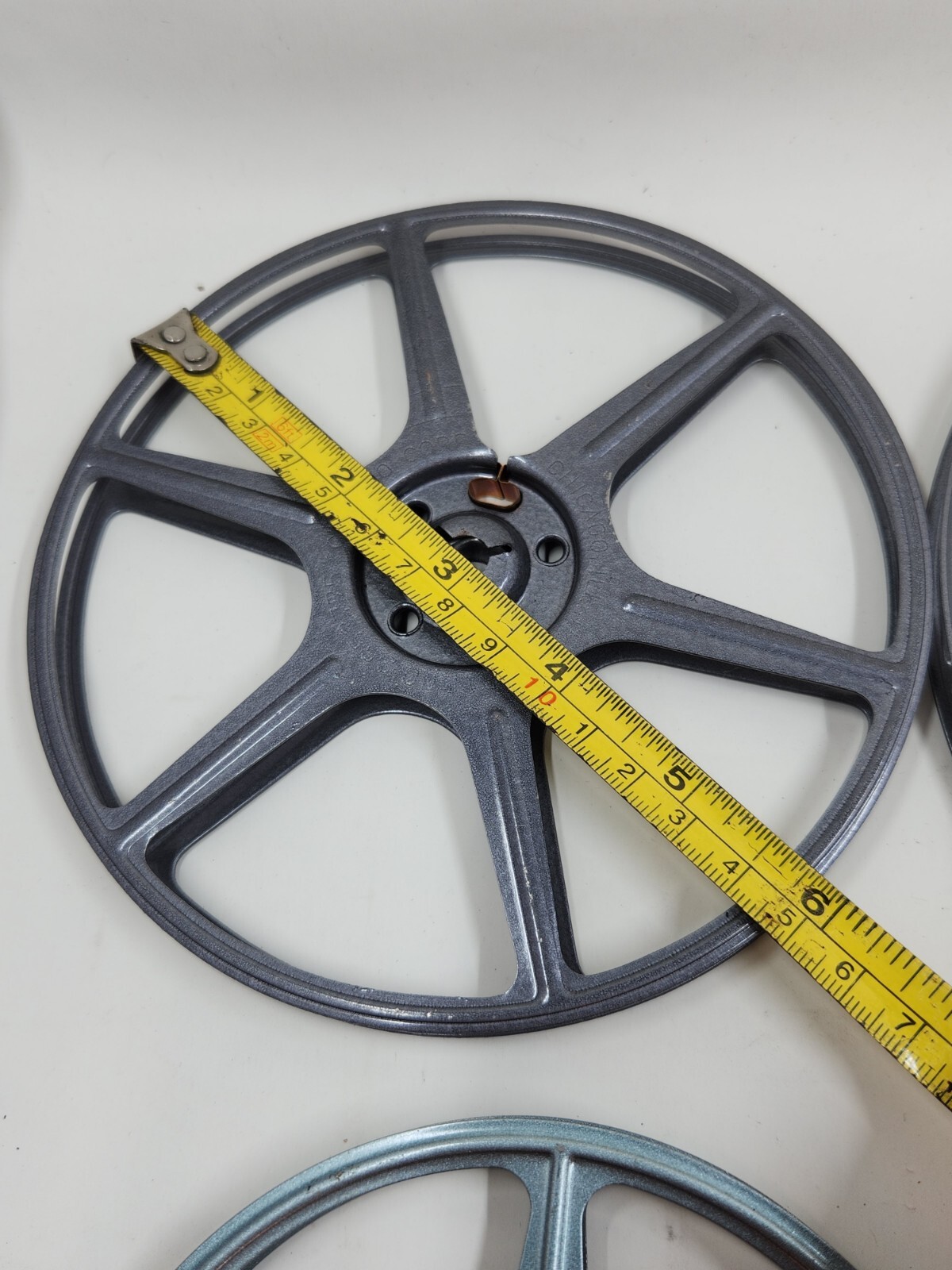 Lot of 4pcs Vintage 8mm Metal Reel 5″ 6″ 7″