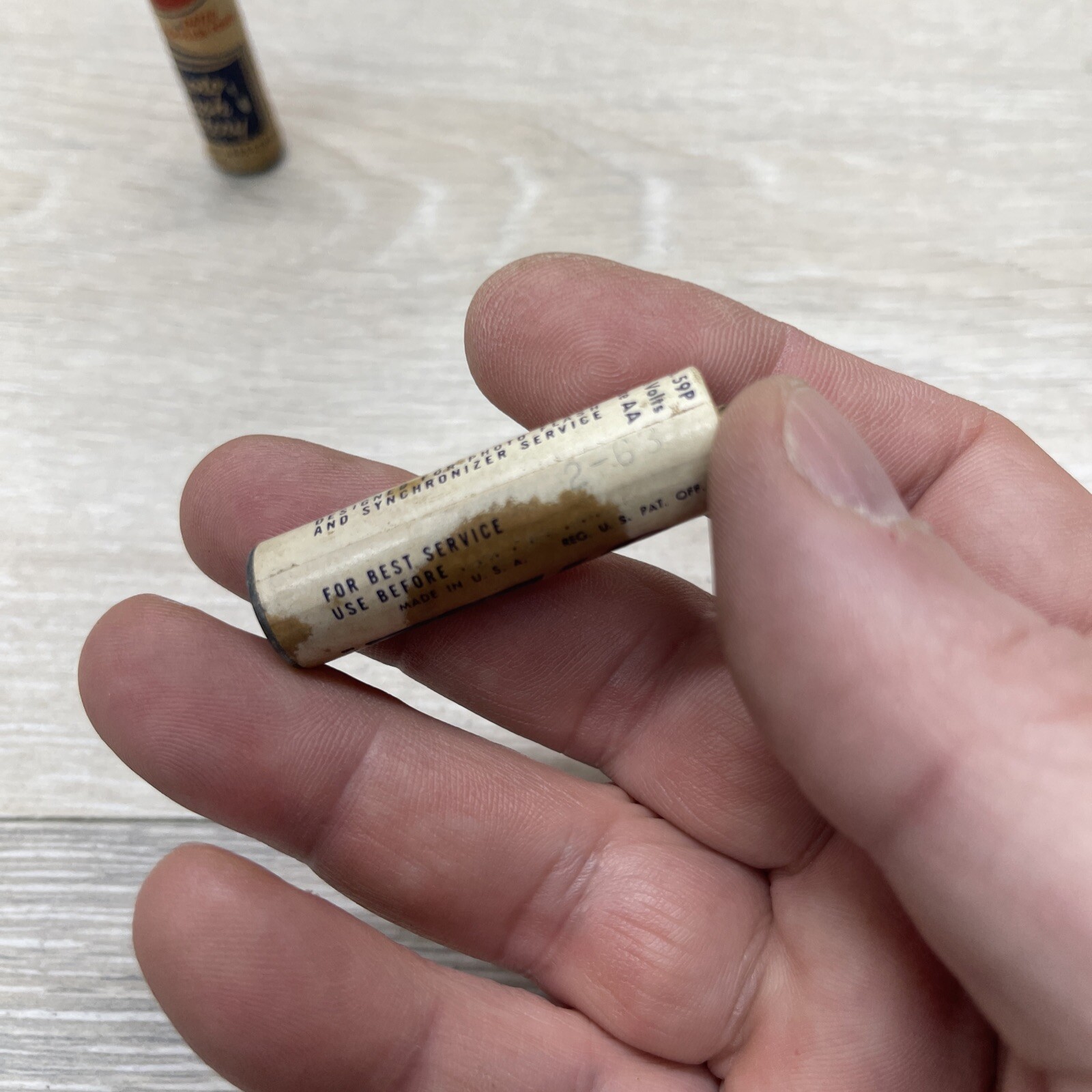 1960 Vintage 1.5v Bright Star Batteries (2)