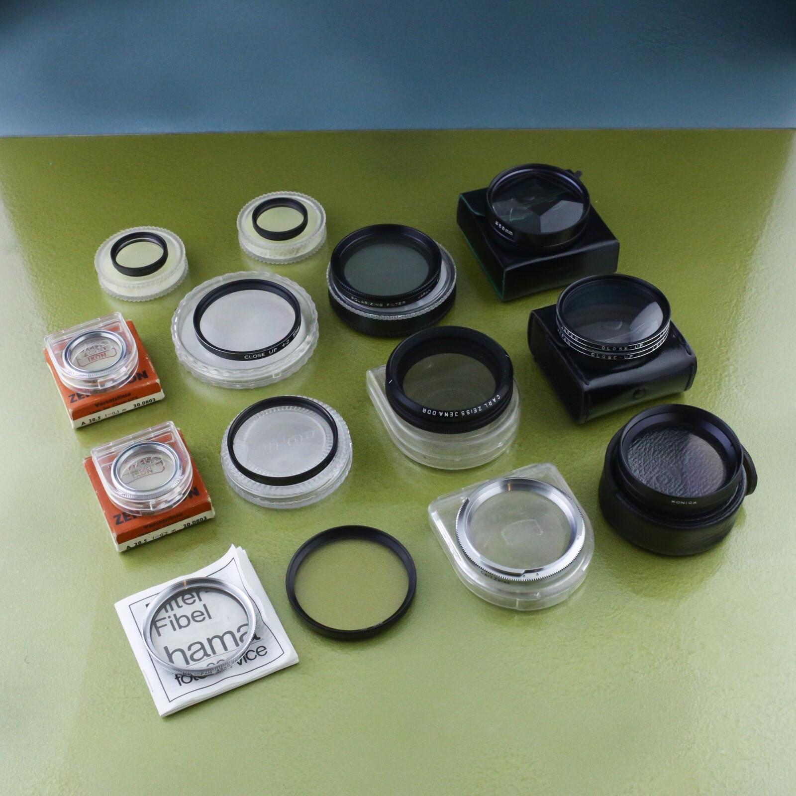 14 CLOSE-UP filter Zeiss IKON KONICA HELIOPAN VIVITAR MINOLTA NIKON Lot #06 ☆☆☆