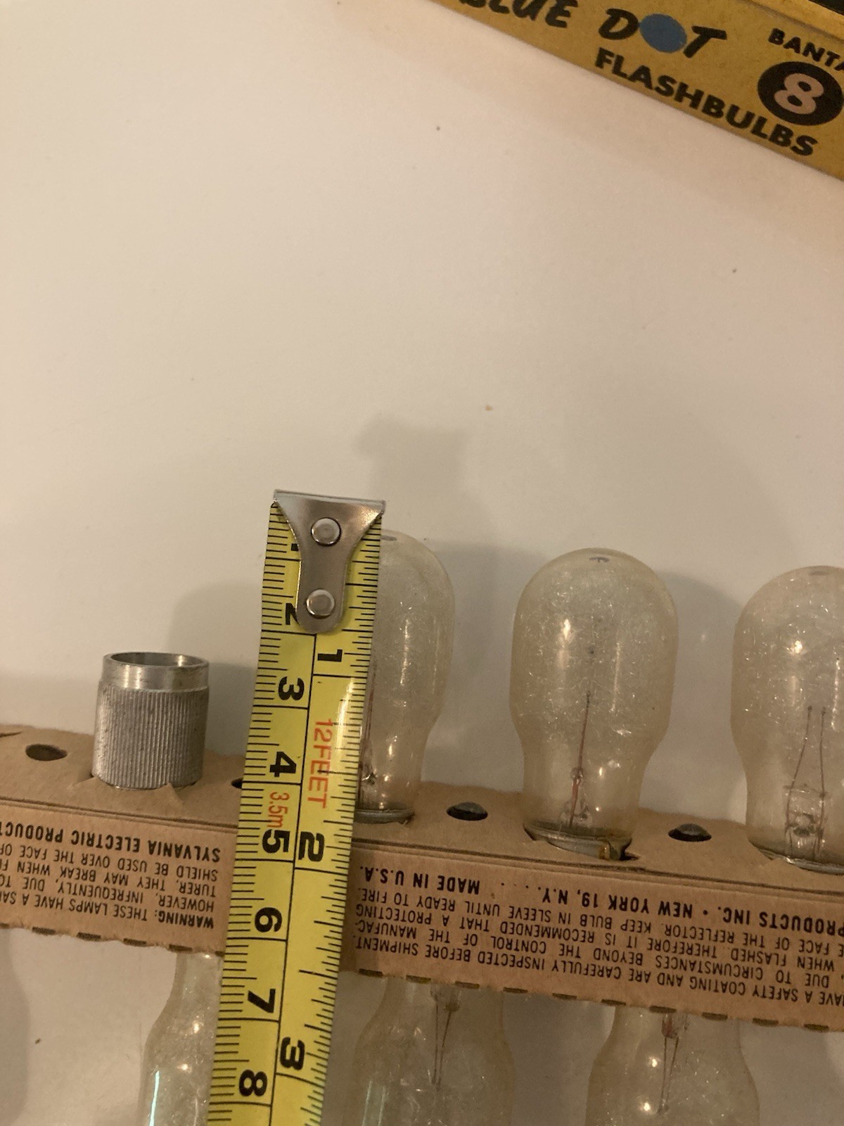 🧚🏻VTG SYLVANIA Blue Dot Super flash Bulbs M-2 (11)/ Bantam 8 (7)
