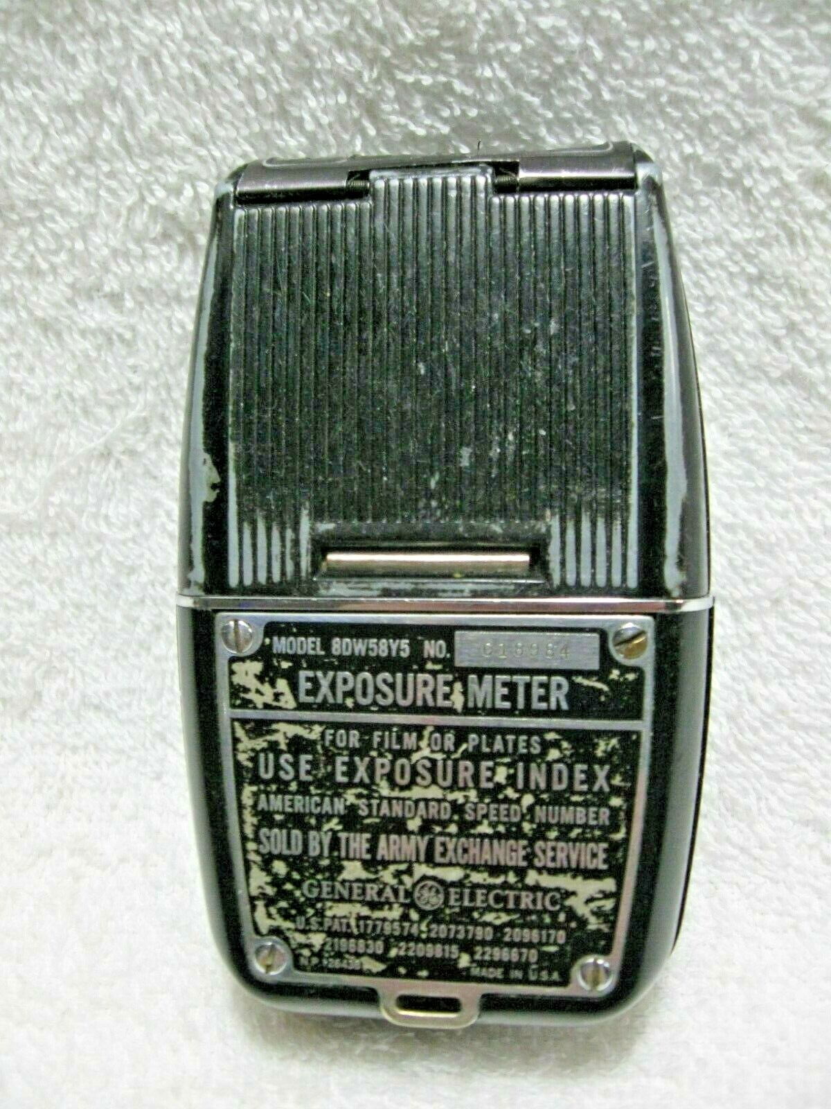 Vintage Collectible Camera GE Light Exposure Meter Model 8DW58Y4-Photographer!!