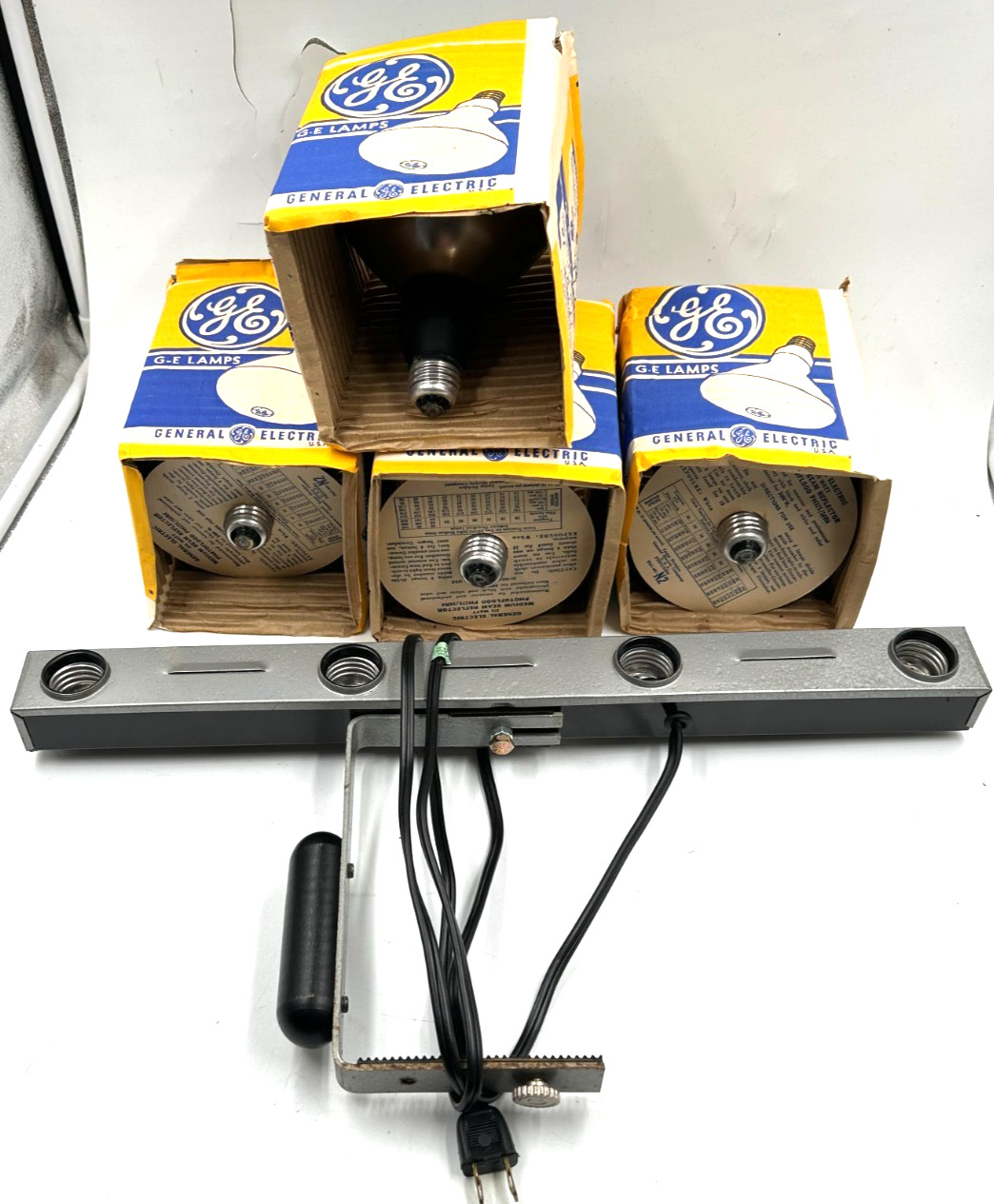 DAVID SPECIALTIES Camera Photo Light Model 4-PH-375 4 Light Bar w/Handle